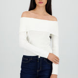 Sueter bandeau tejido