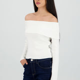 Sueter bandeau tejido