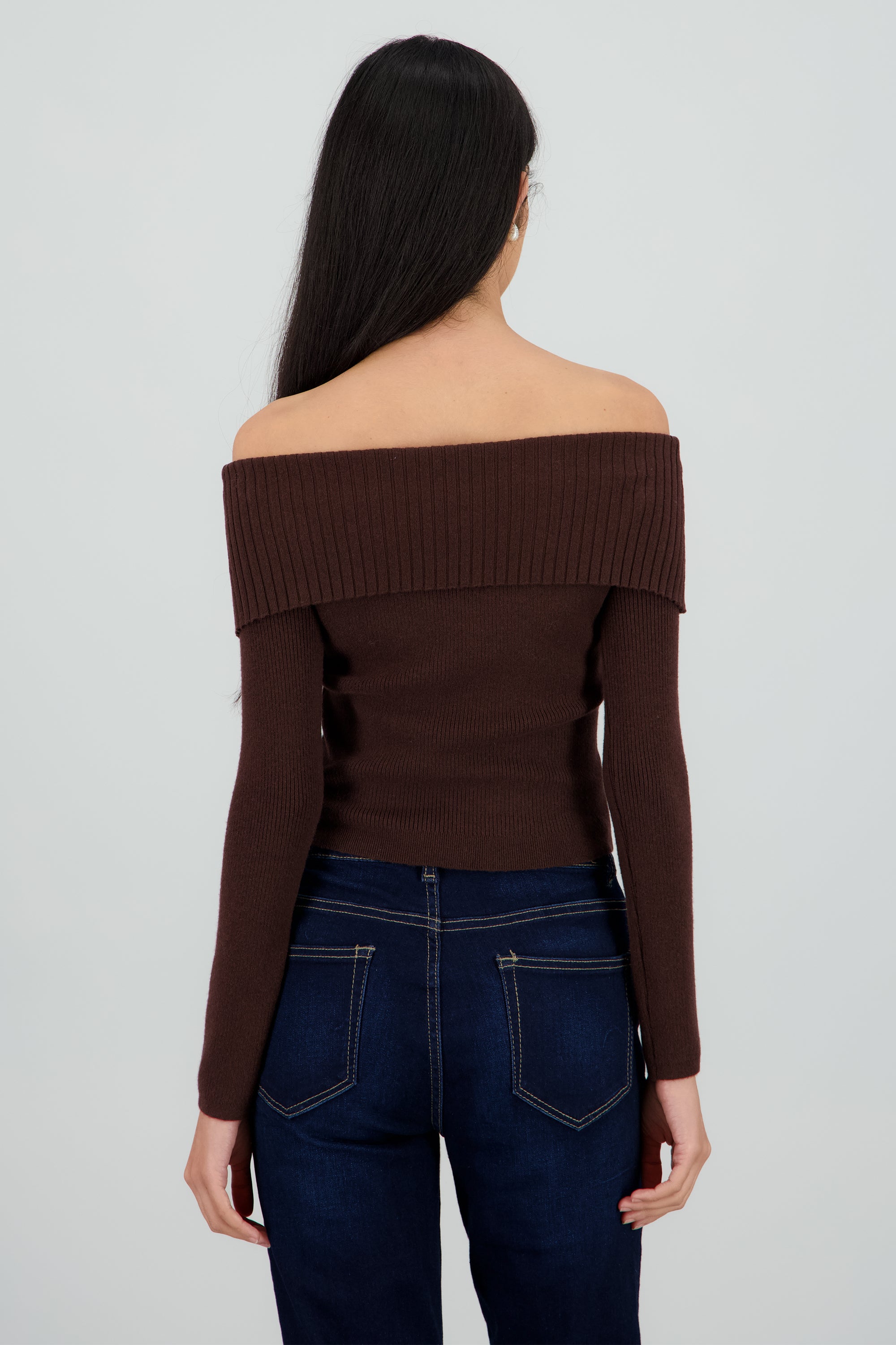 Sueter bandeau tejido CHOCOLATE