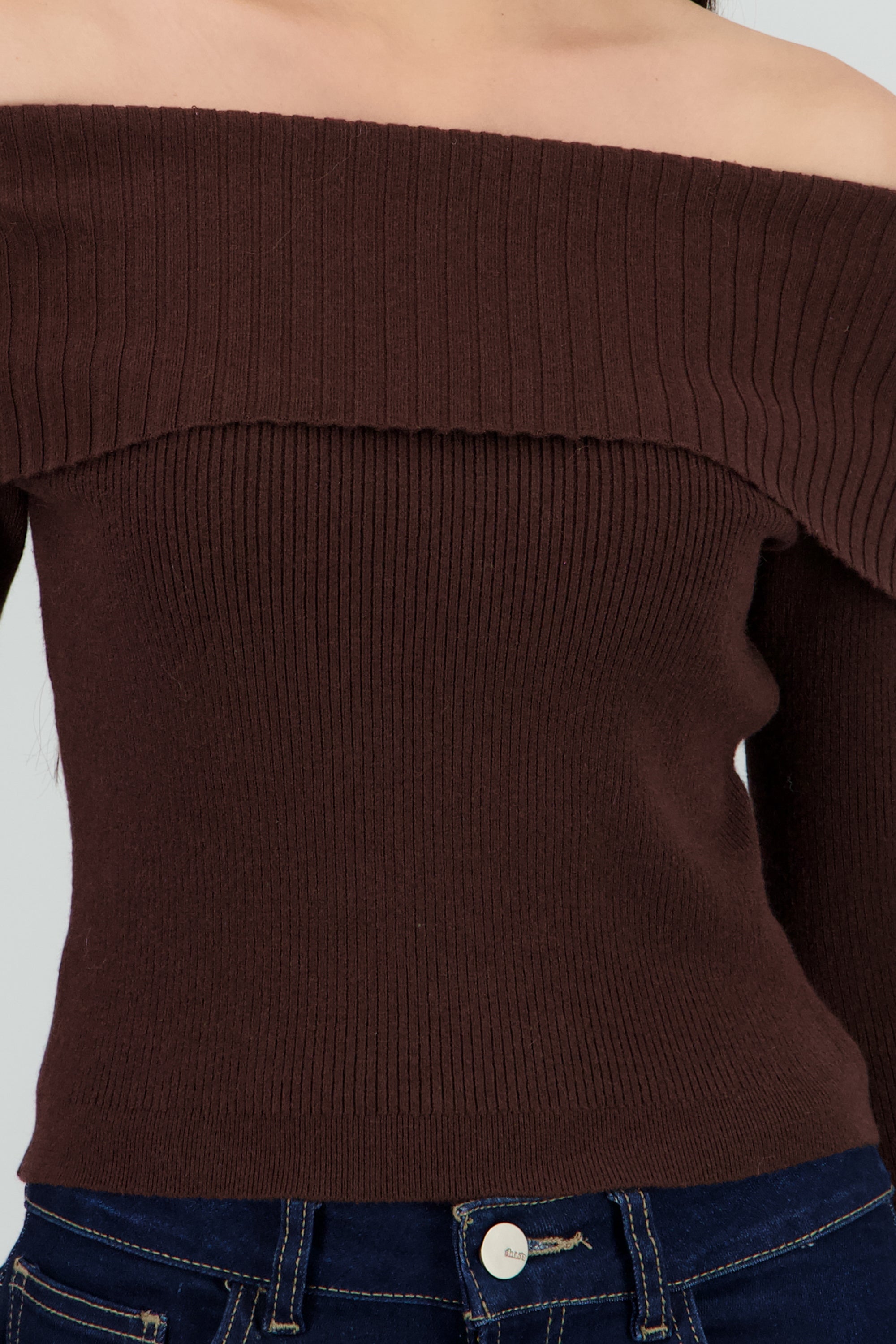 Sueter bandeau tejido CHOCOLATE