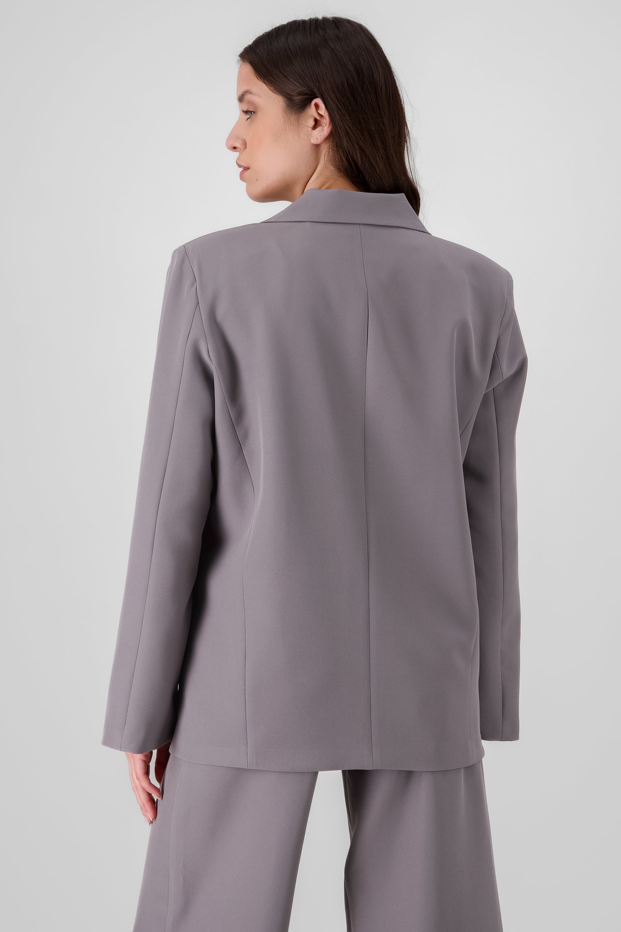 Blazer oversize con boton Hypsters GRIS