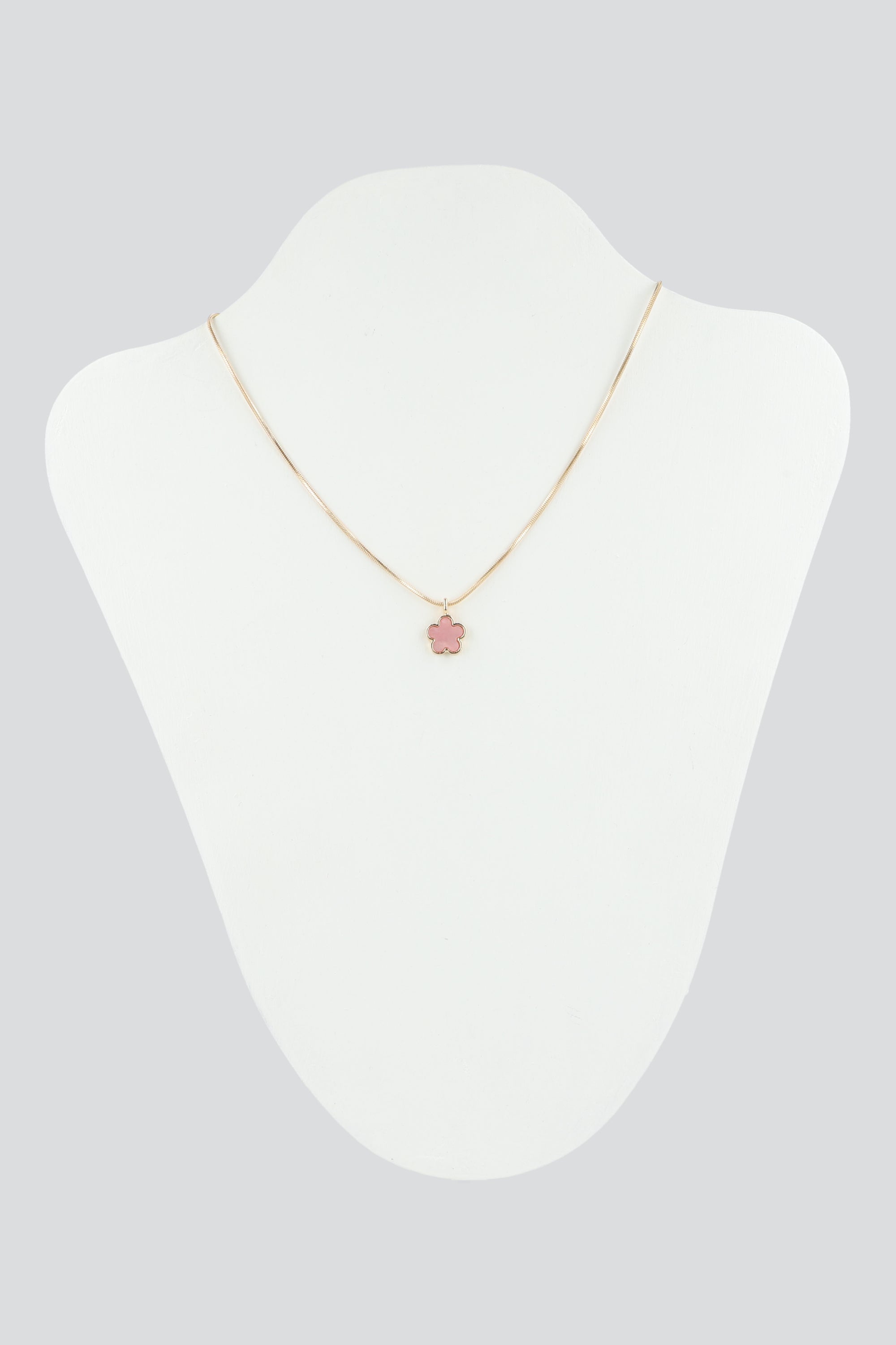Collar Flor Color PALO DE ROSA