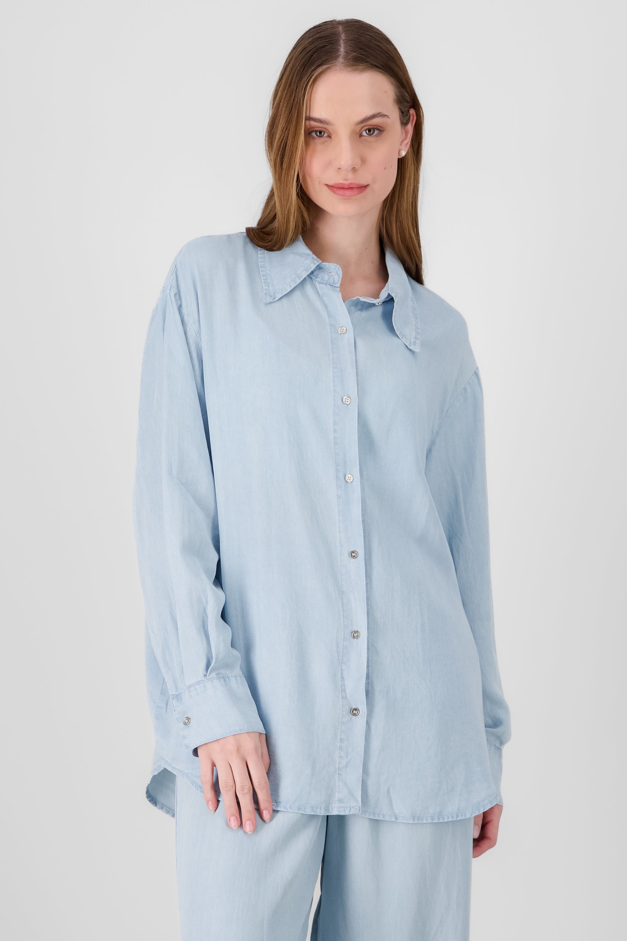 Camisa oversize denim LIGHT WASH