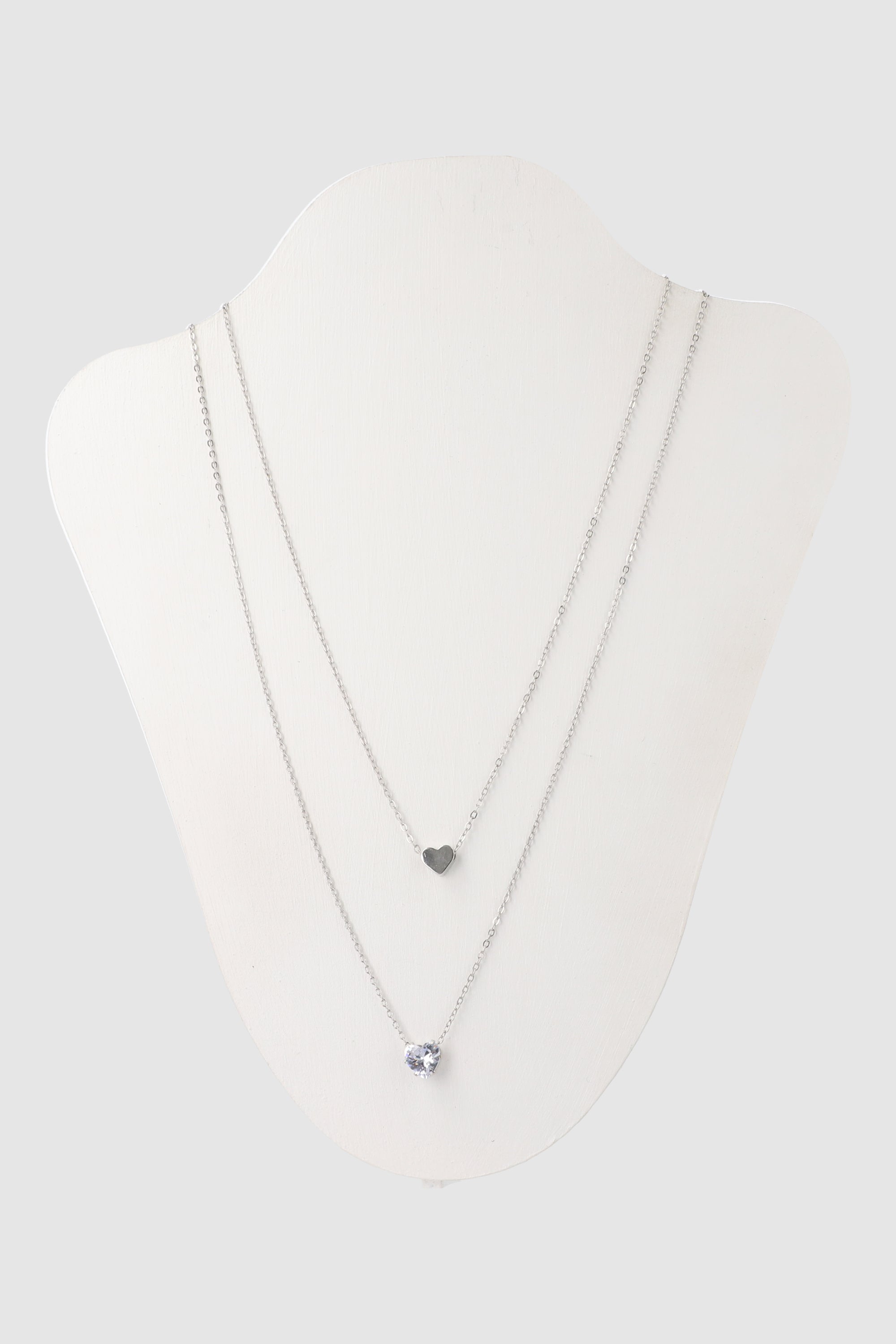 COLLAR 2C CORAZON PLATA