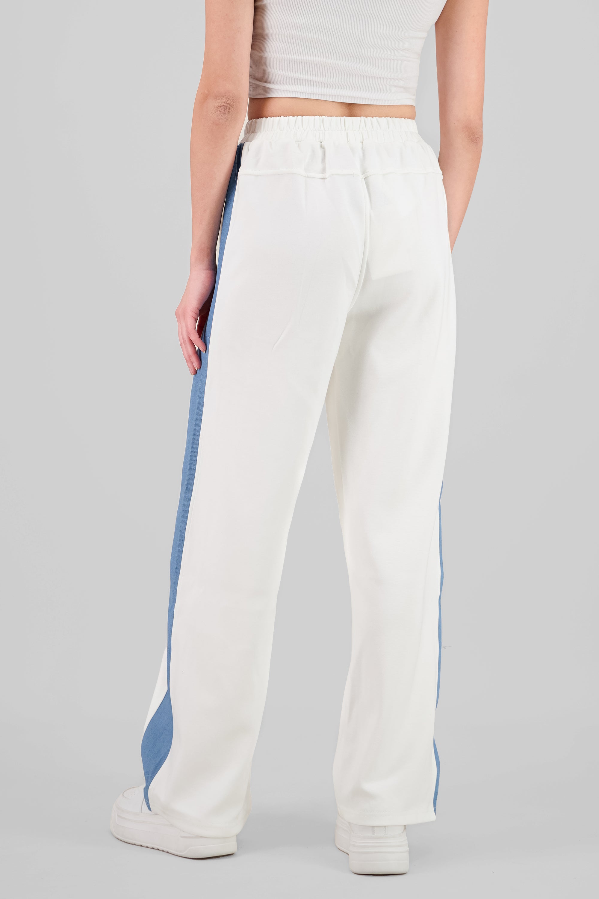 Pantalón patchwork denim BLANCO COMBO