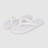 Flip Flop Chinela Brillos Tejido