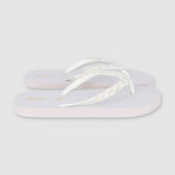 Flip Flop Chinela Brillos Tejido