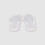 Flip Flop Chinela Brillos Tejido
