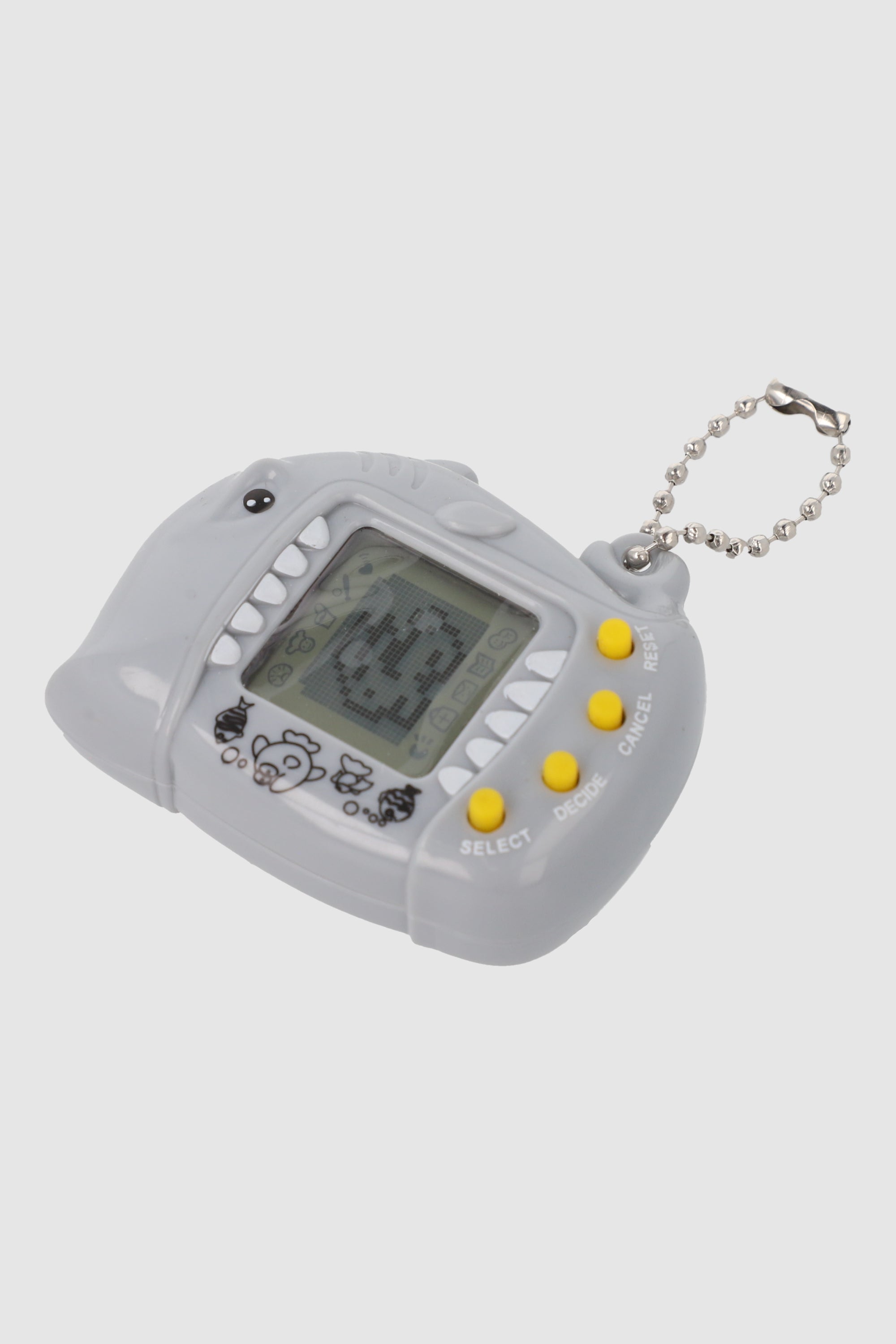 LLAVERO MASCOTA VIRTUAL TIBURON GRIS