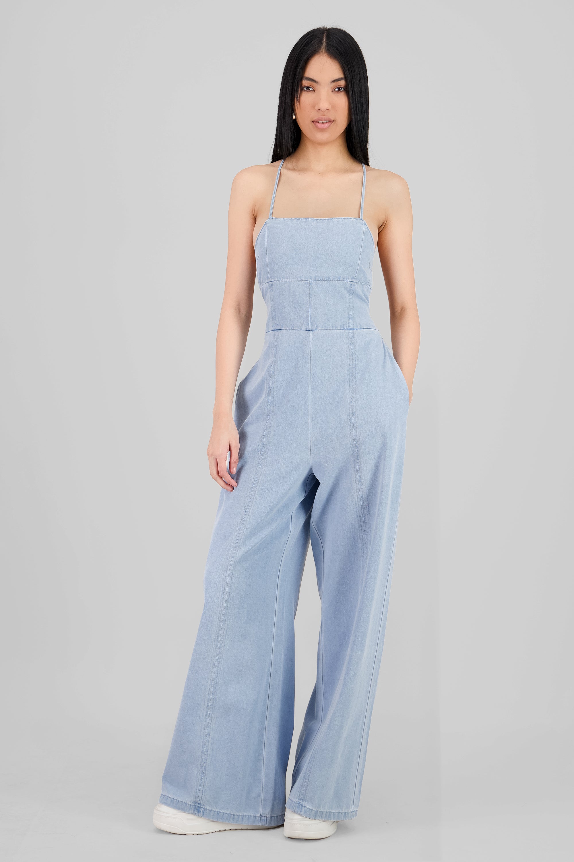 Jumpsuit denim liso LIGHT WASH