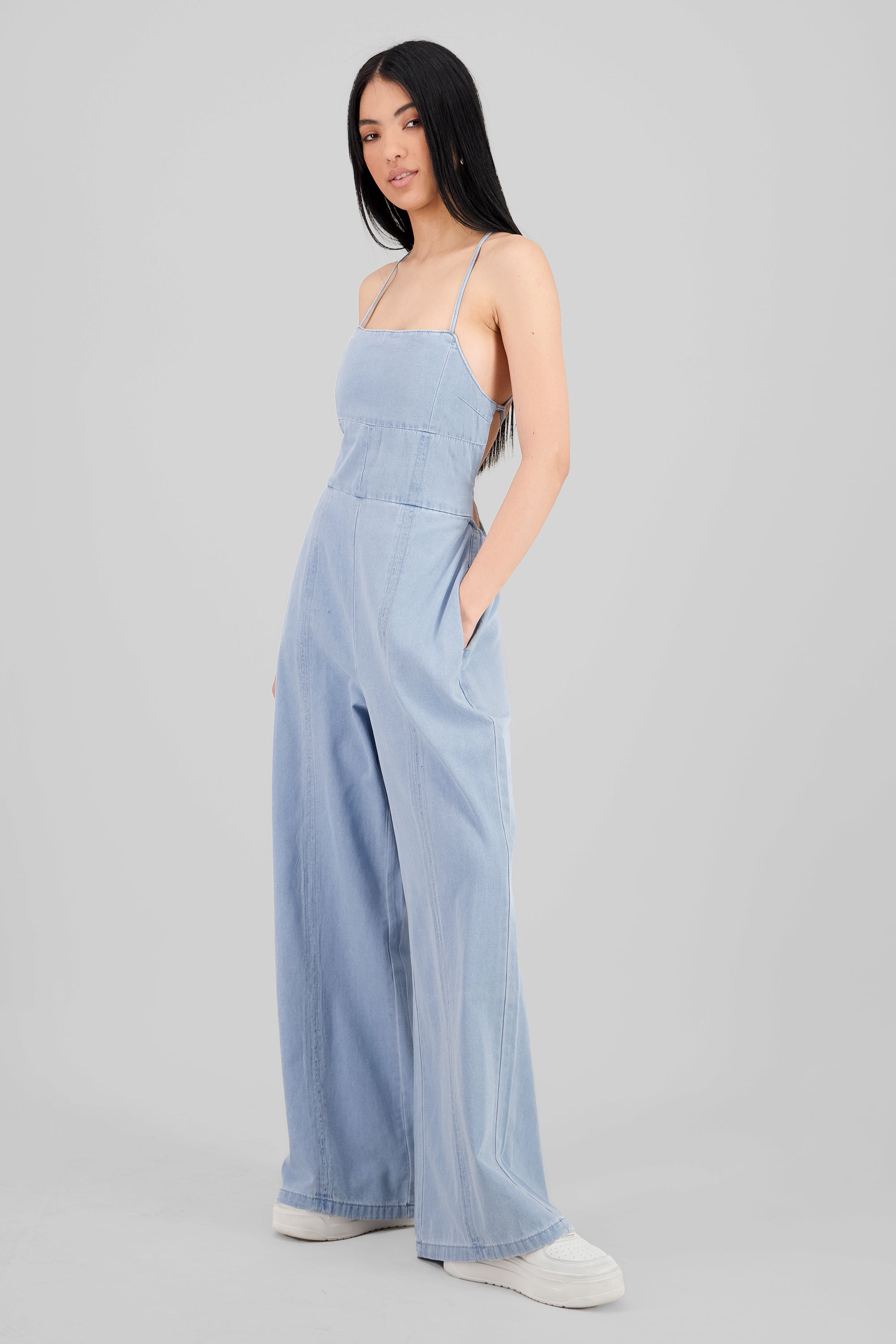 Jumpsuit denim liso LIGHT WASH