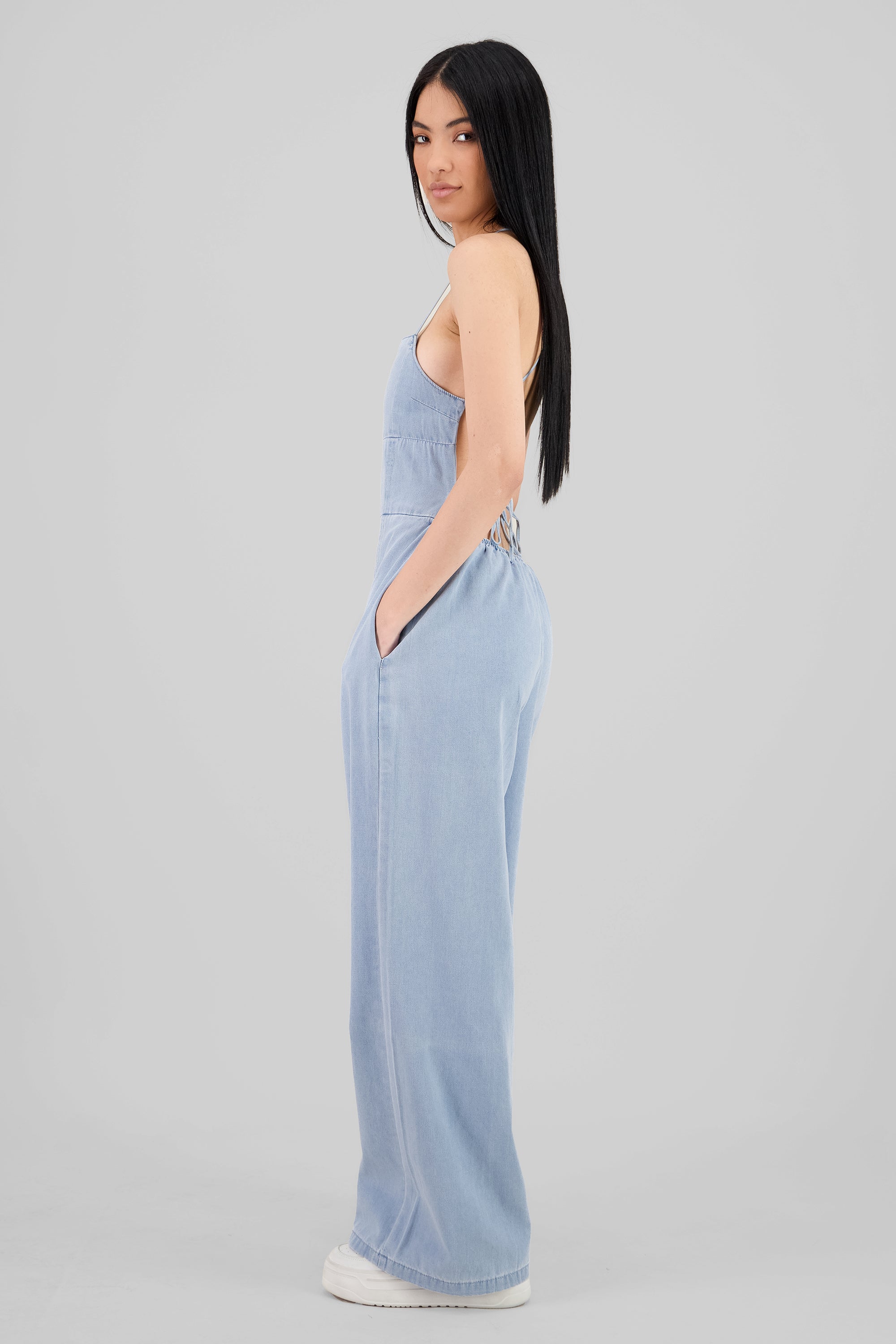 Jumpsuit denim liso LIGHT WASH