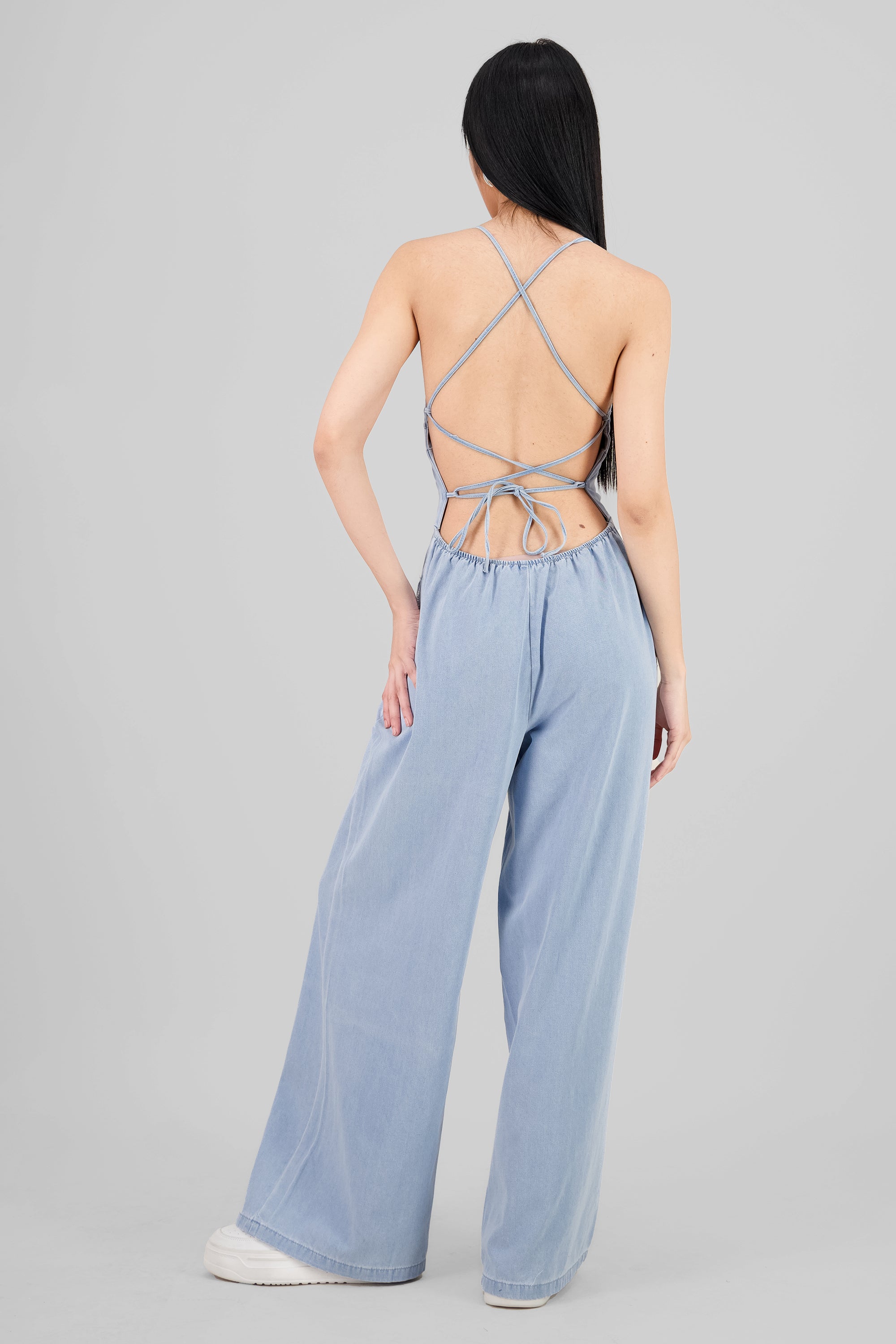 Jumpsuit denim liso LIGHT WASH