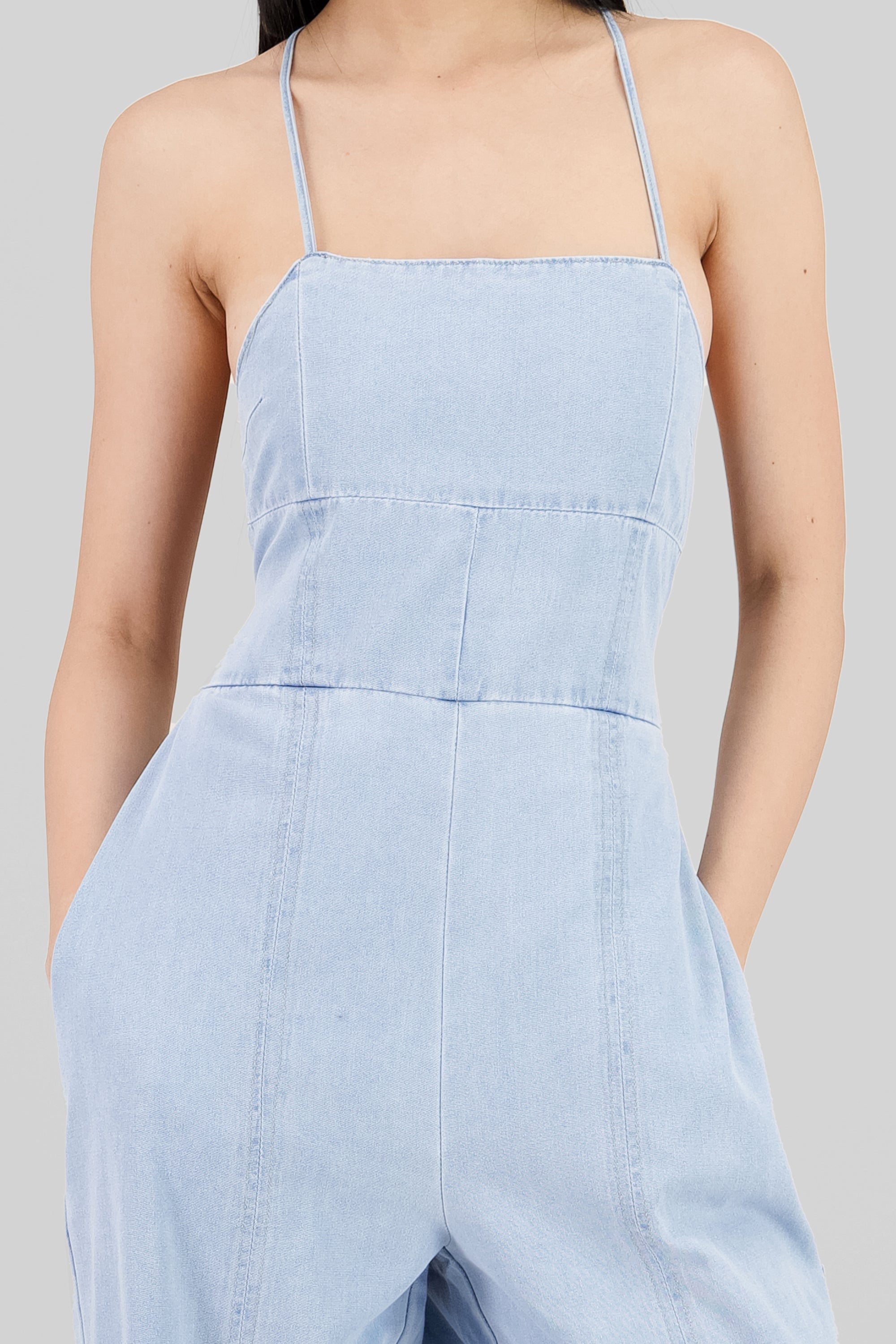 Jumpsuit denim liso LIGHT WASH