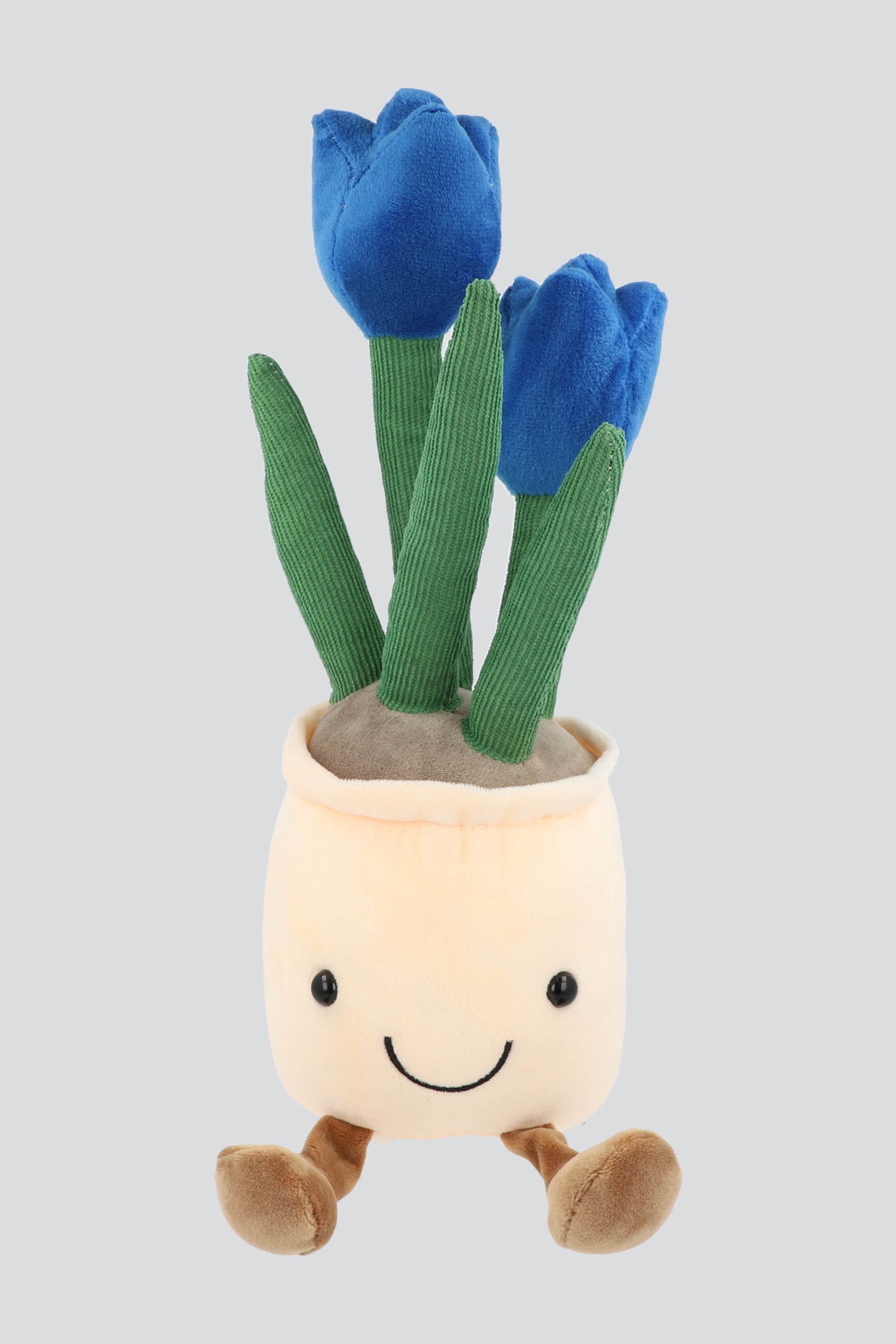 Peluche maceta tulipan AZUL