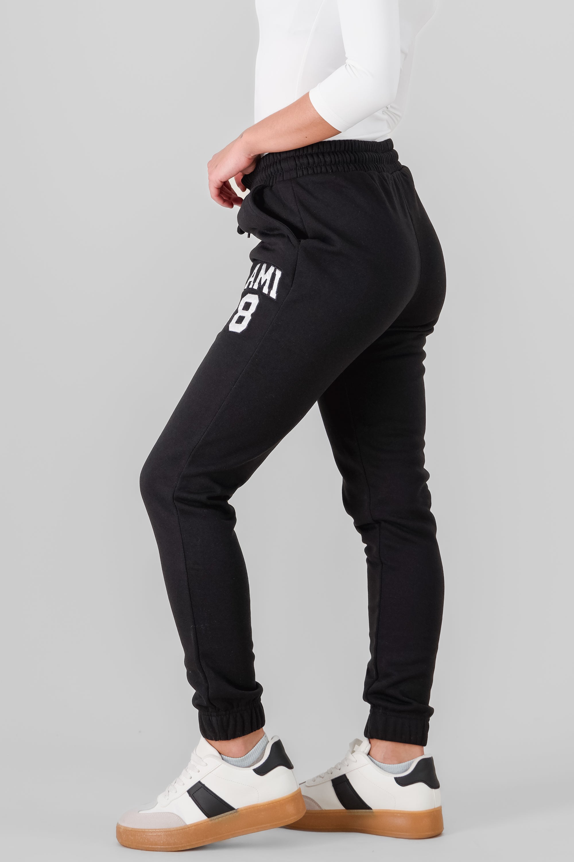 Pants joggers con fleece miami 08 NEGRO