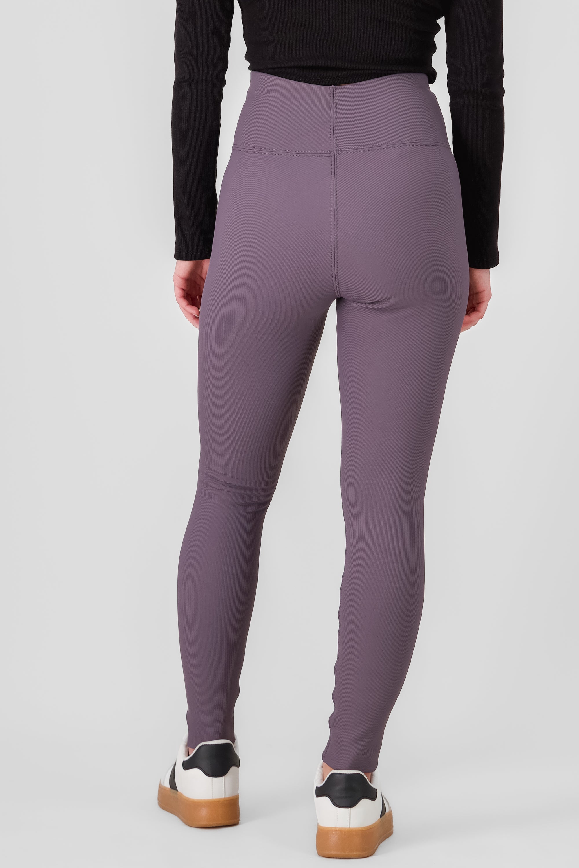 Leggings con peluche lisos MORADO