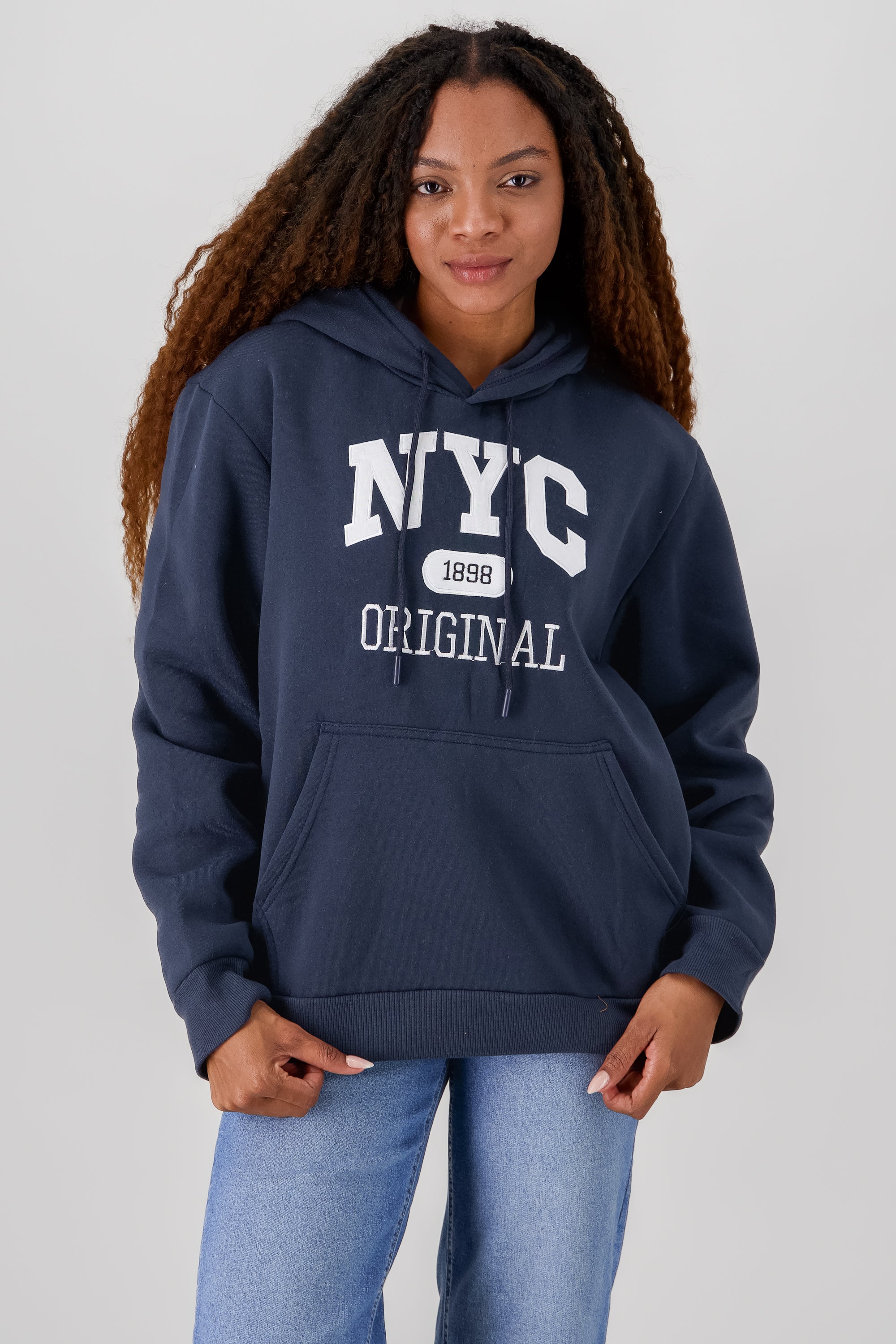 Sudadera estampado NYC oversized MARINO