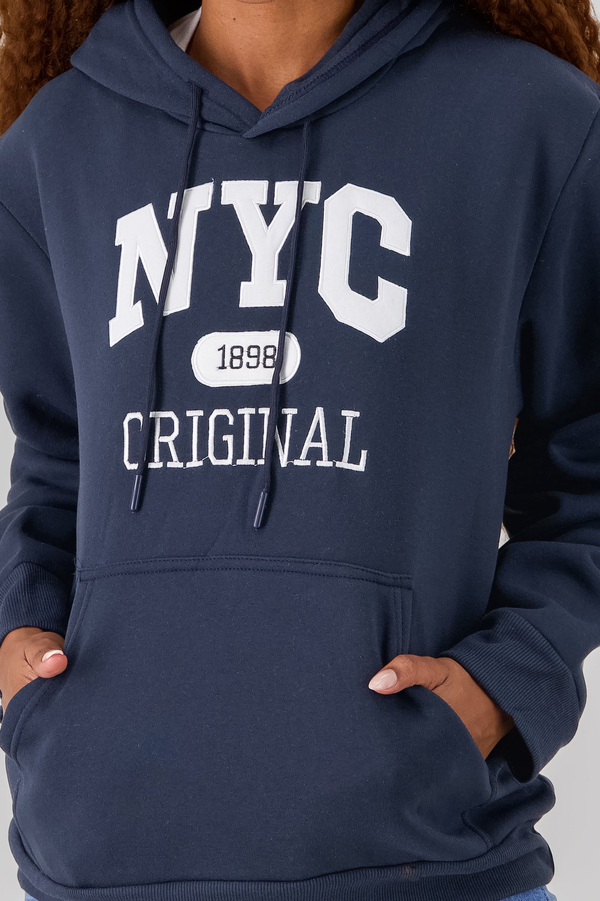 Sudadera estampado NYC oversized MARINO