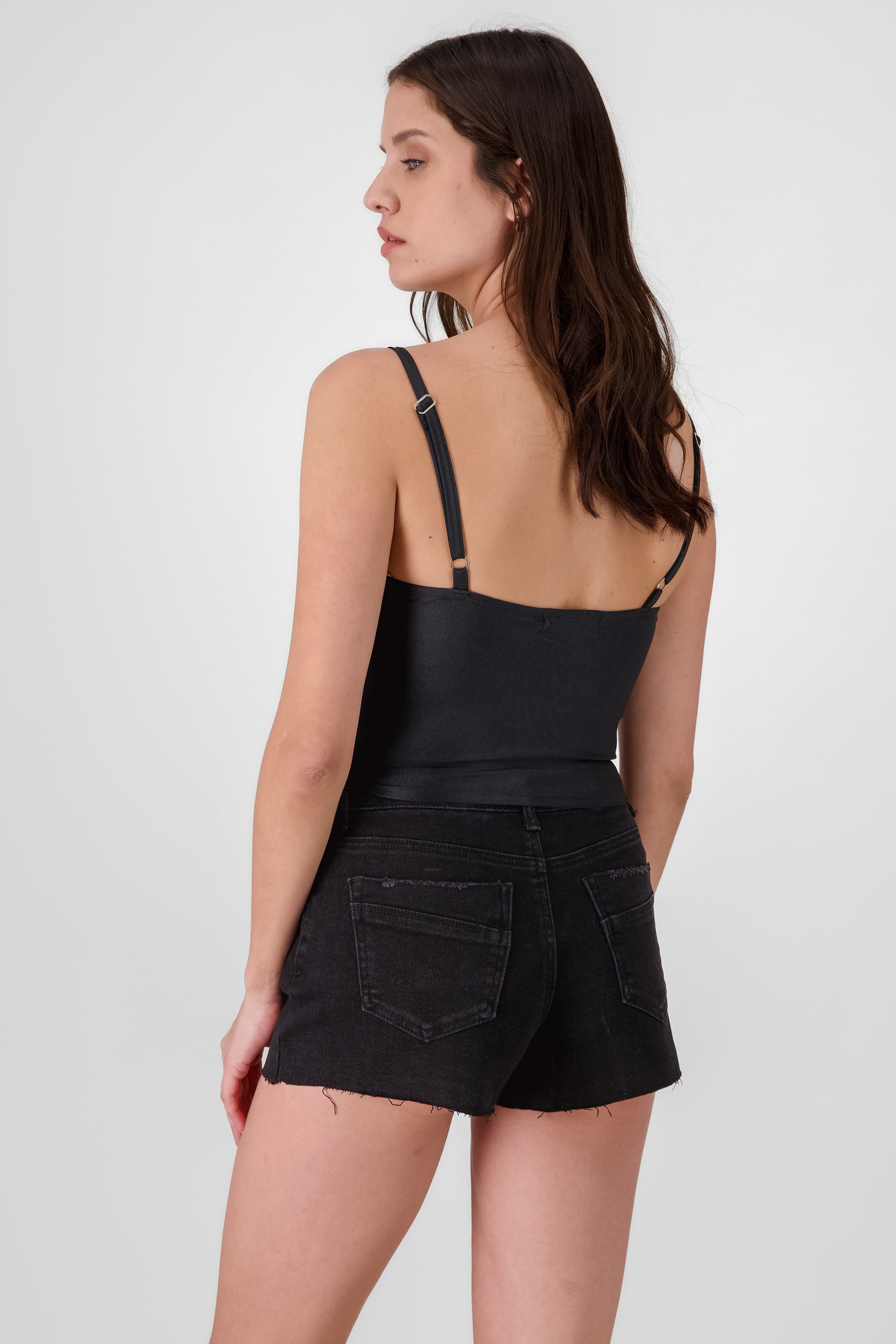 Top corset tirantes NEGRO