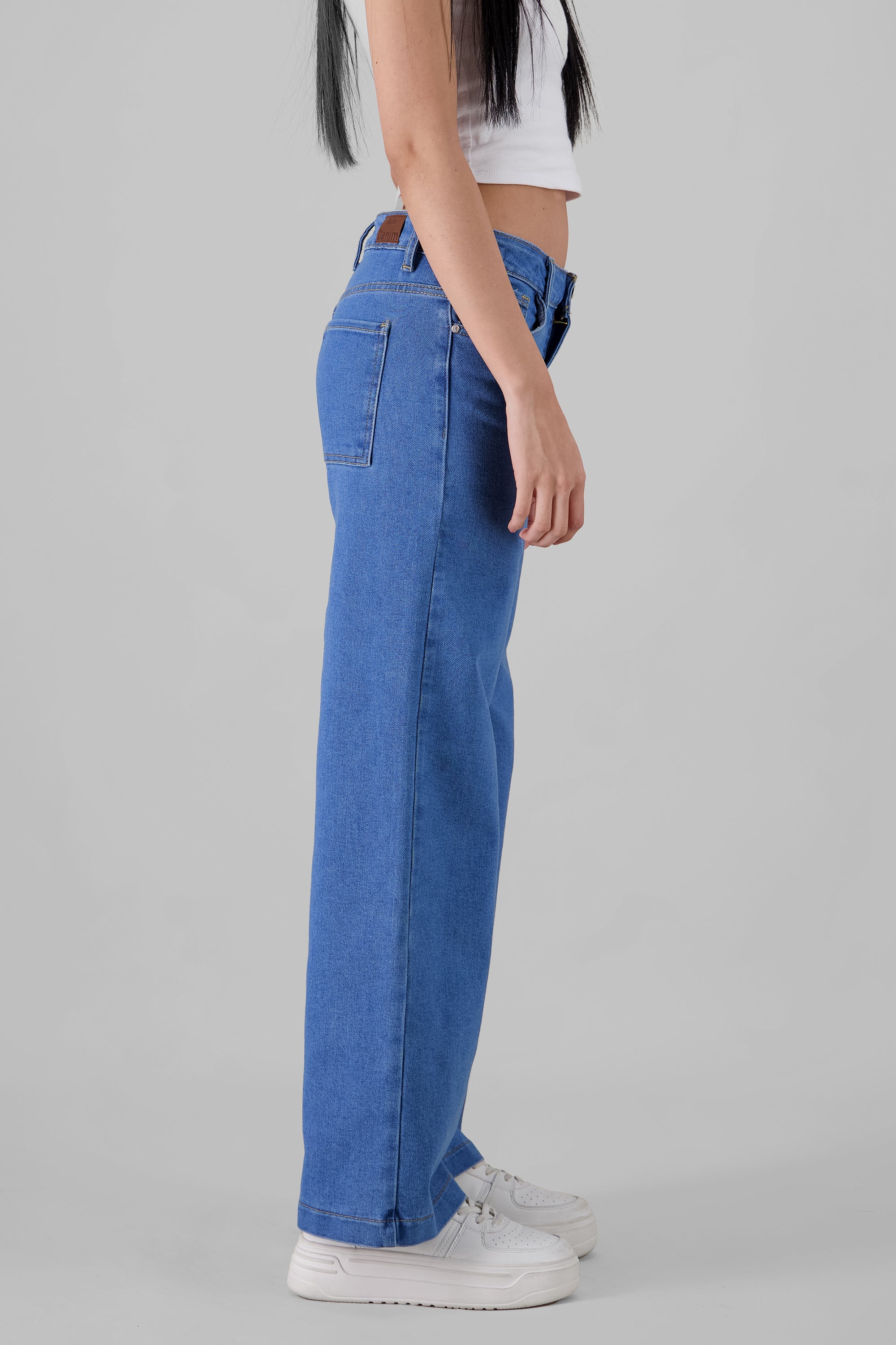 Jeans wide leg comfort MEDIUM WASH