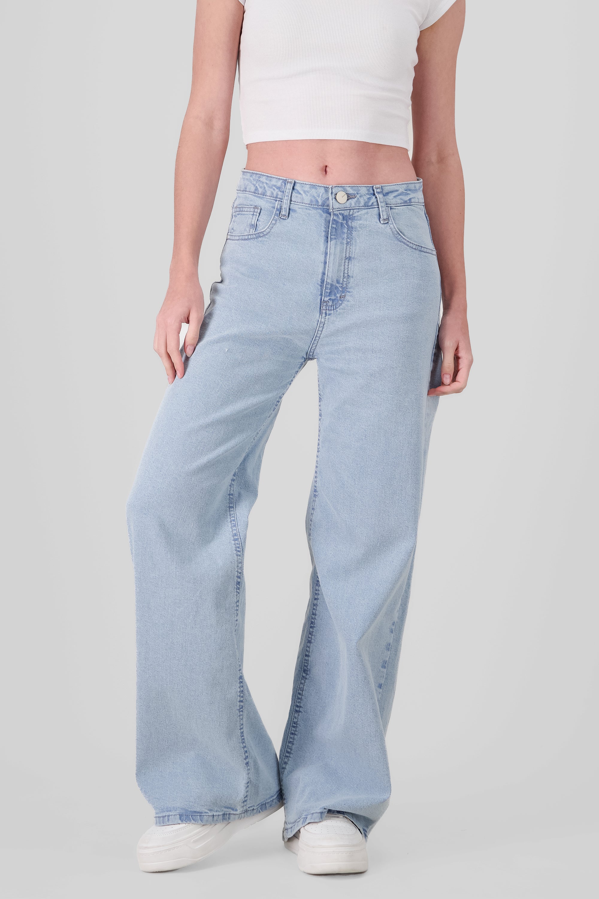 Jeans wide leg pierna ancha ACID LIGHT