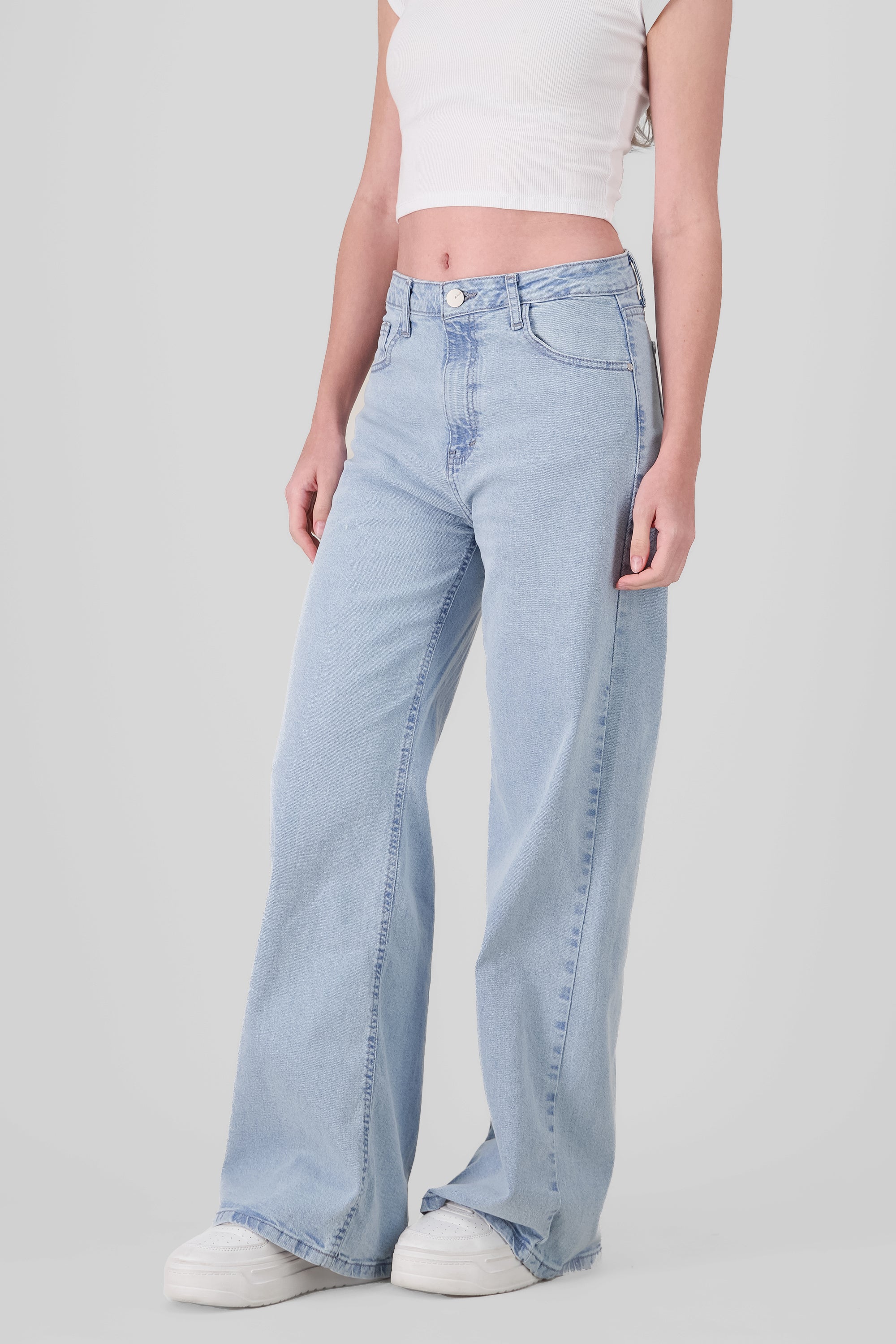 Jeans wide leg pierna ancha ACID LIGHT