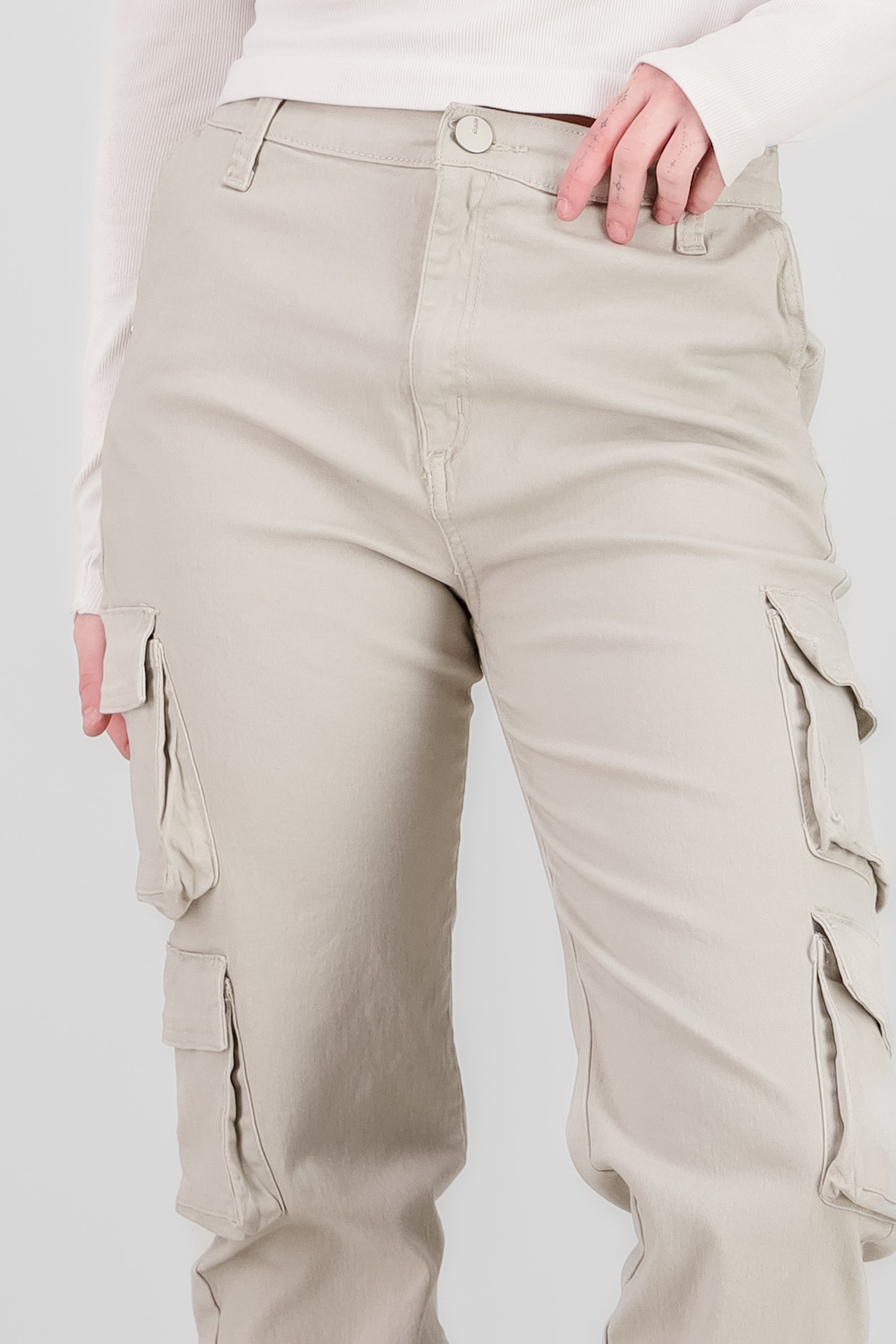 Jeans cargo monocolor ARENA