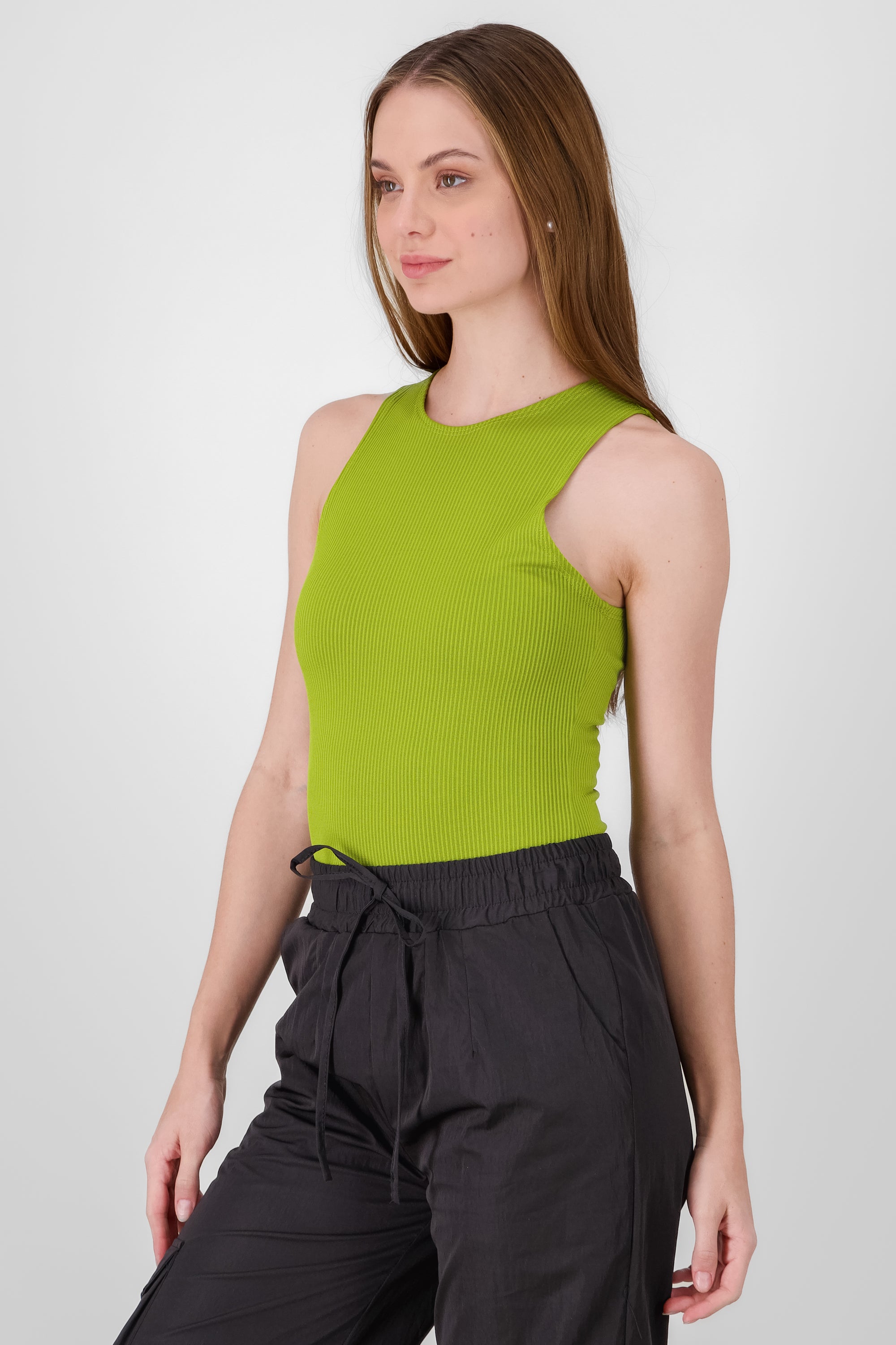 Bodysuit rib sin mangas VERDE LIMA