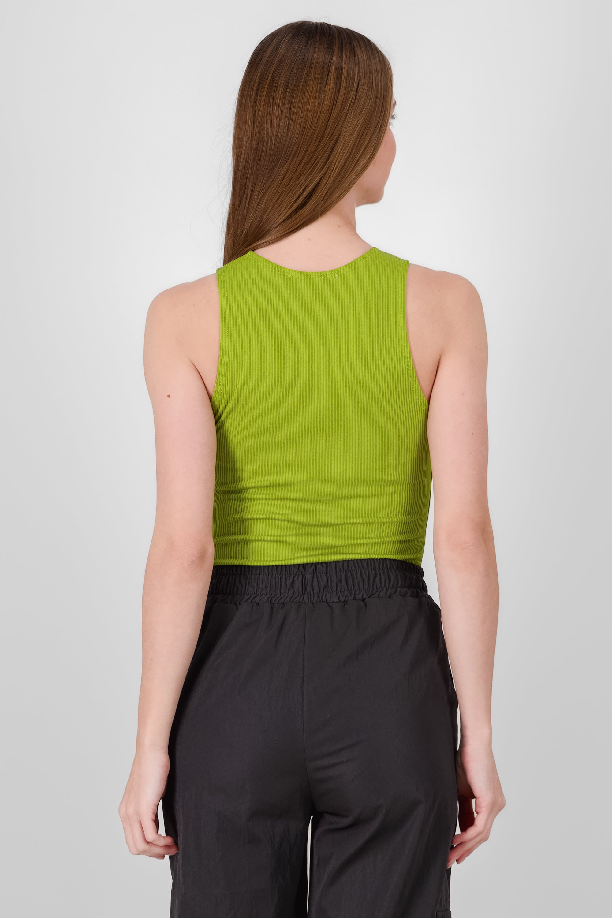 Bodysuit rib sin mangas VERDE LIMA