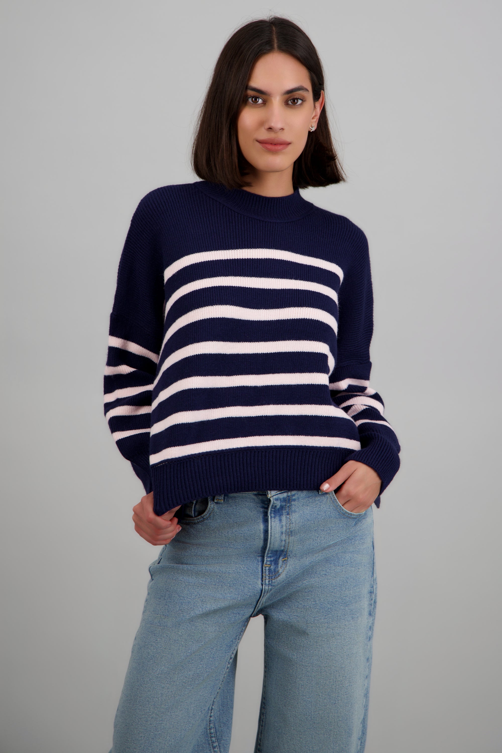 Sueter suave rayas MARINO
