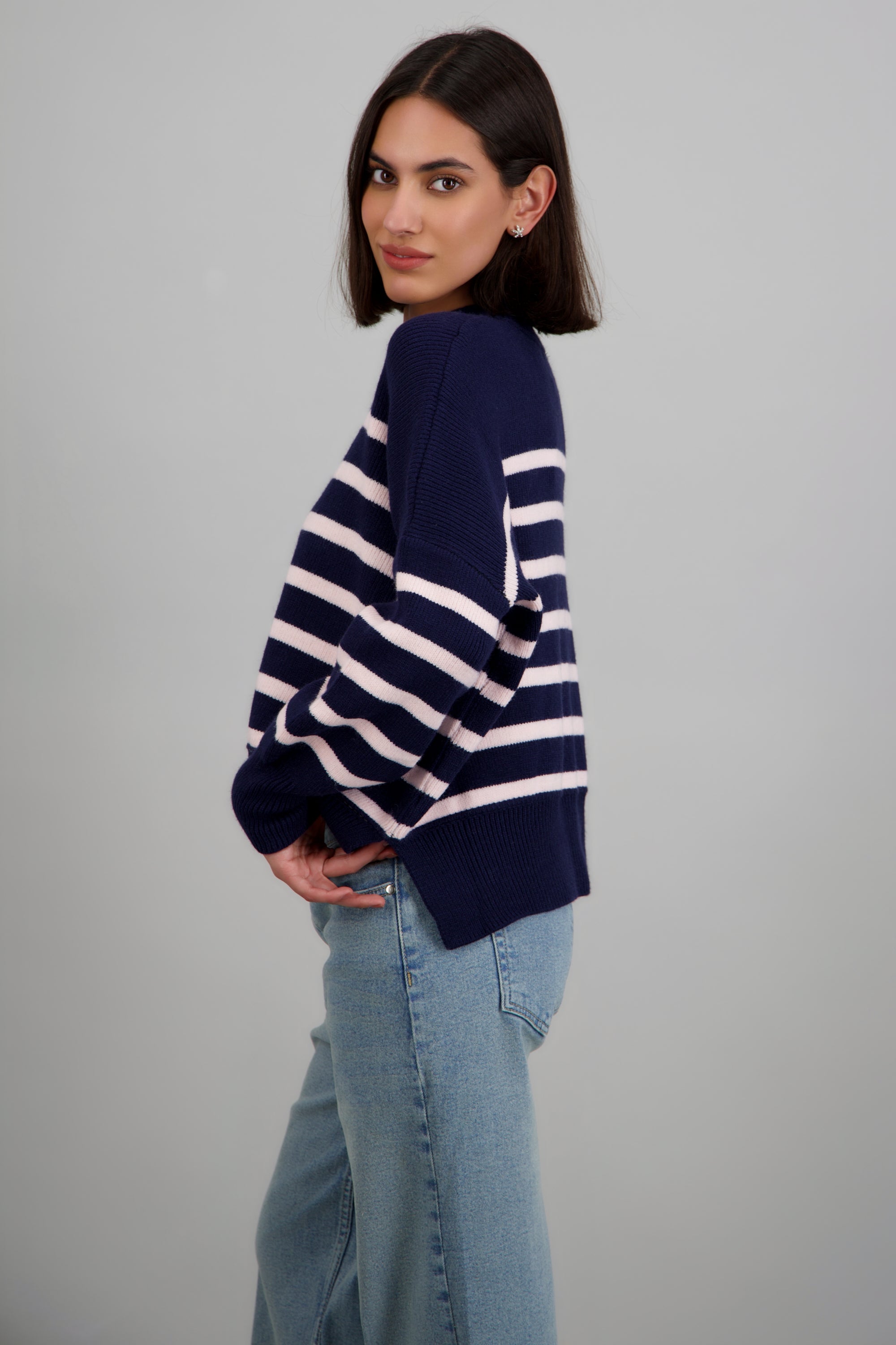 Sueter suave rayas MARINO