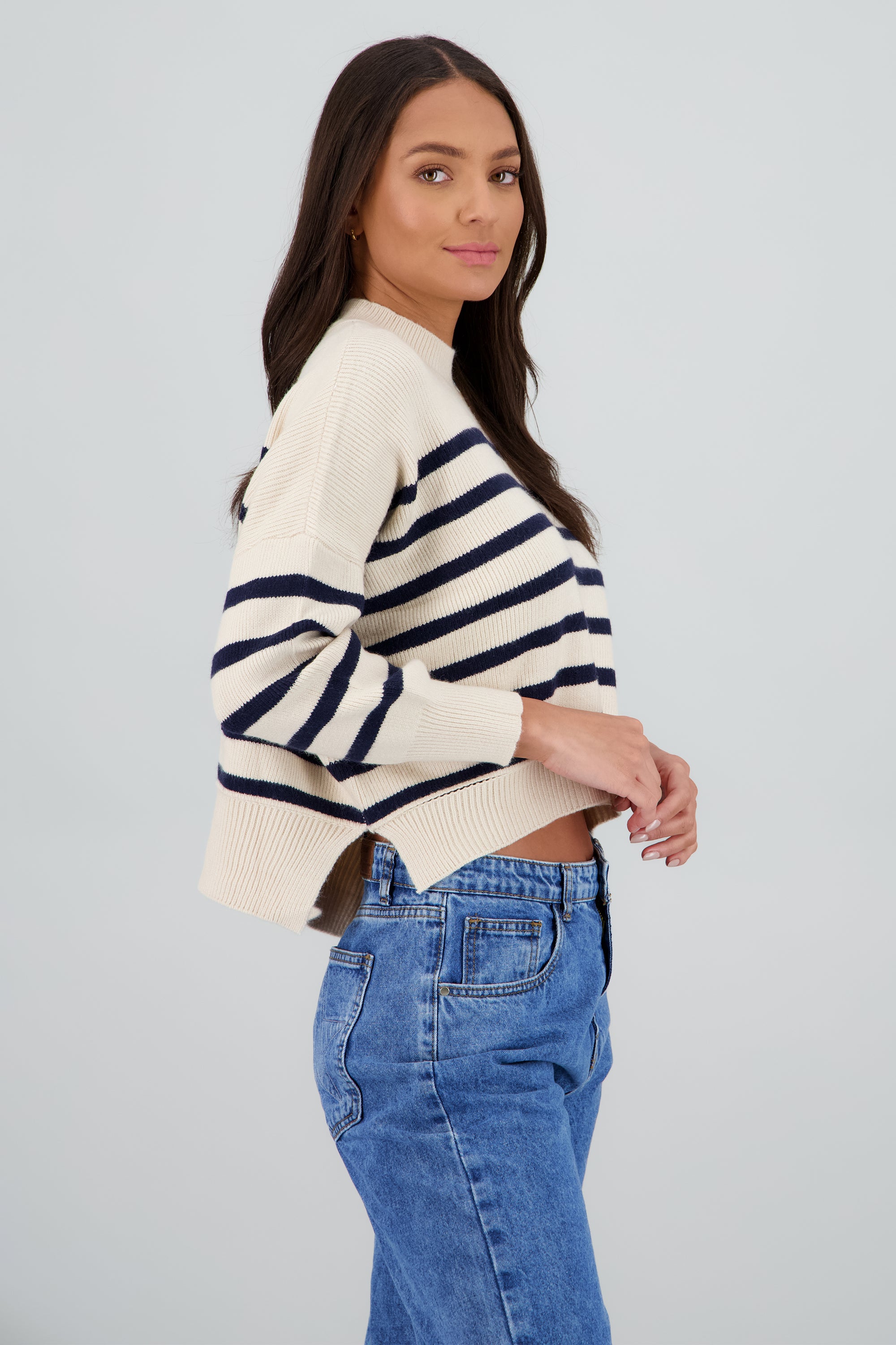 Sueter suave rayas MARINO COMBO