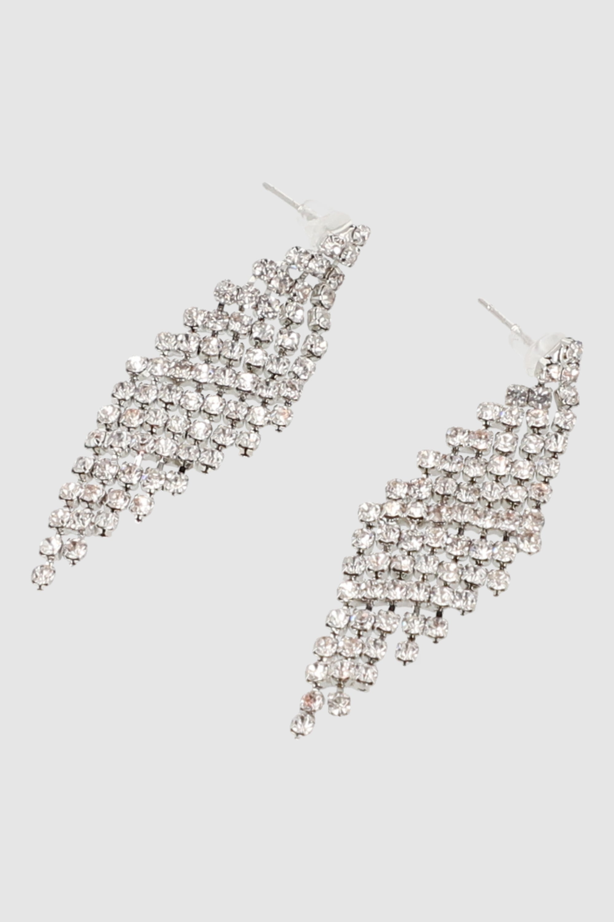 Aretes colgantes brillos PLATA