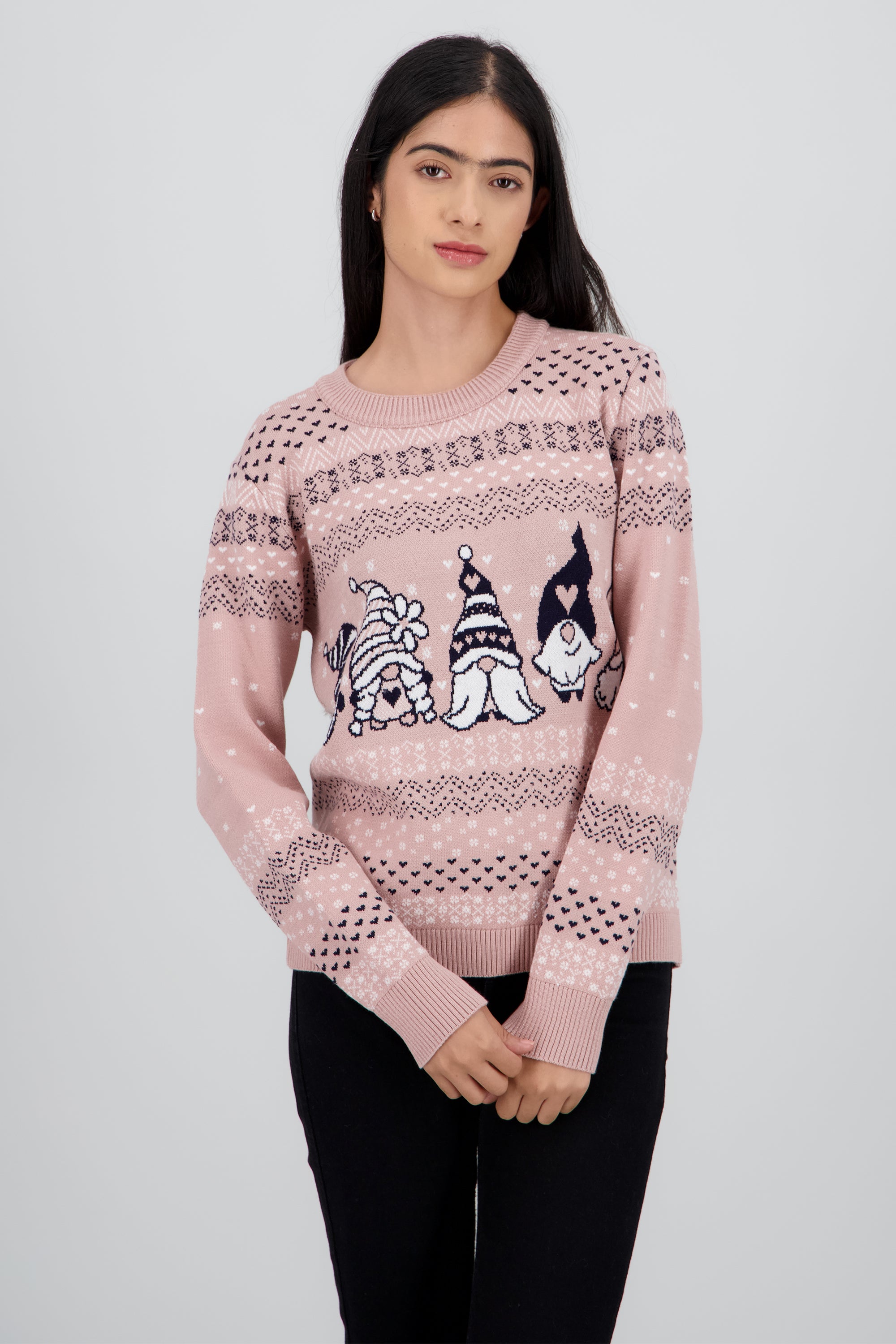 Sueter navideño duendes PALO DE ROSA