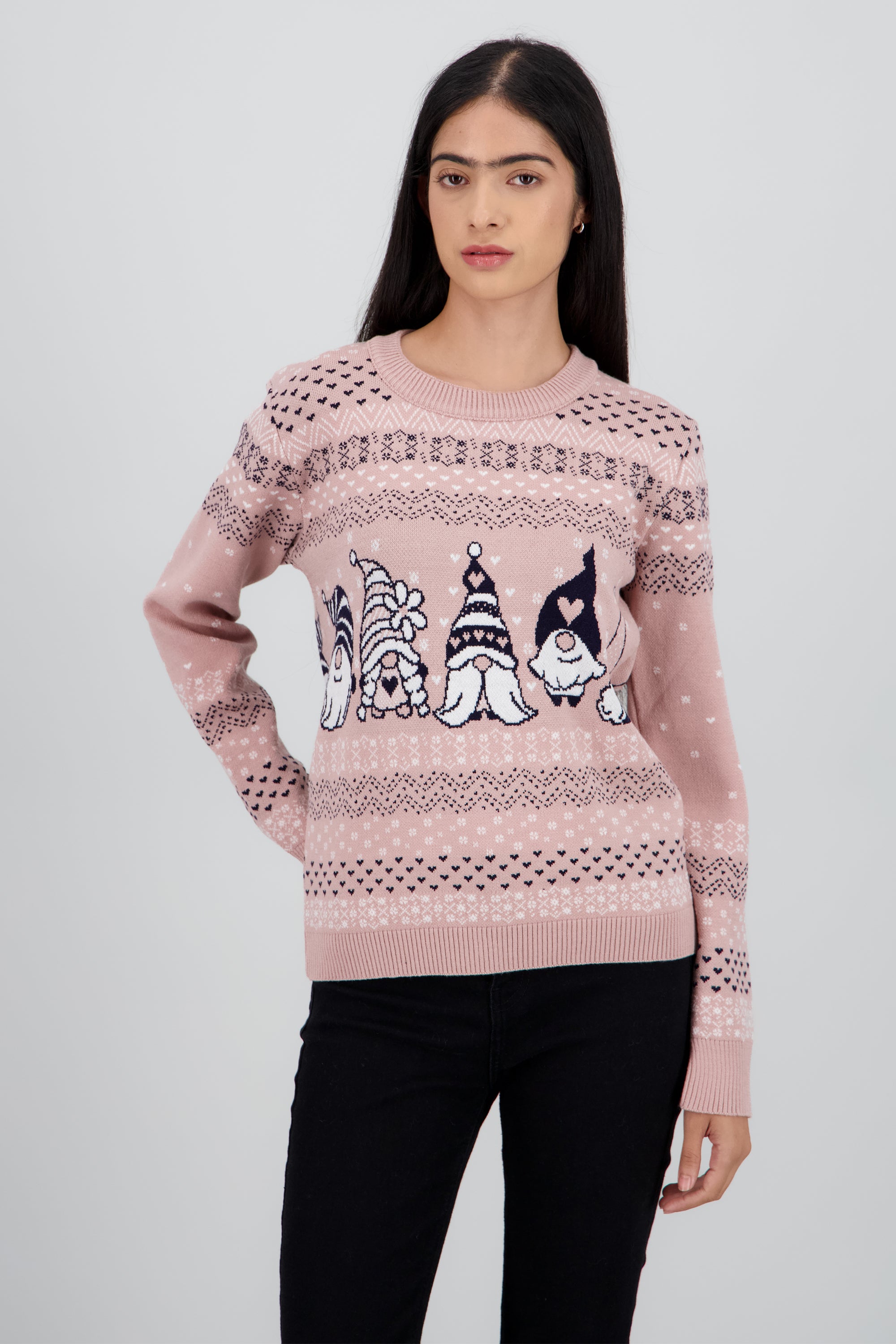 Sueter navideño duendes PALO DE ROSA