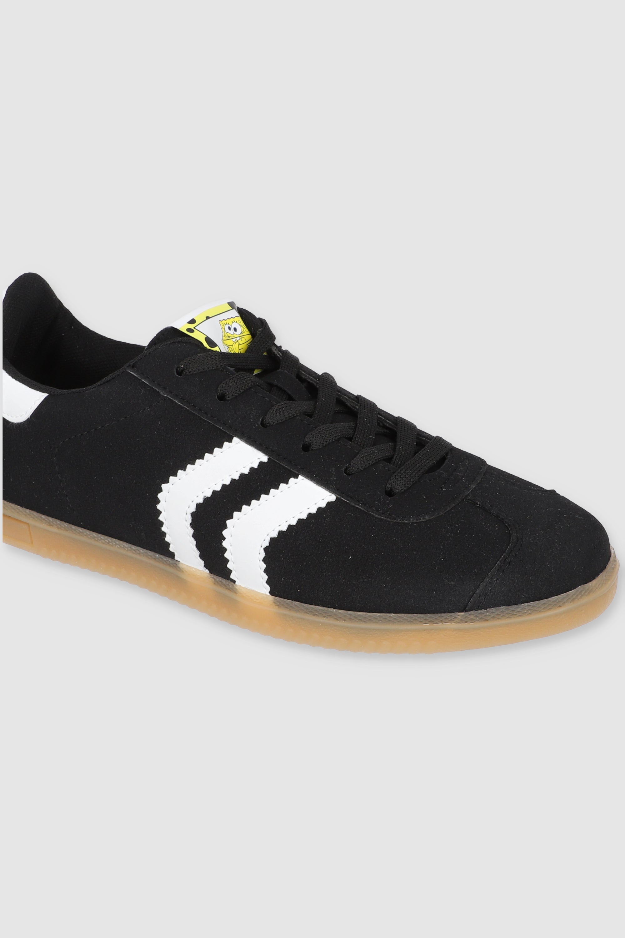 tenis casual doble linea bon esponja NEGRO