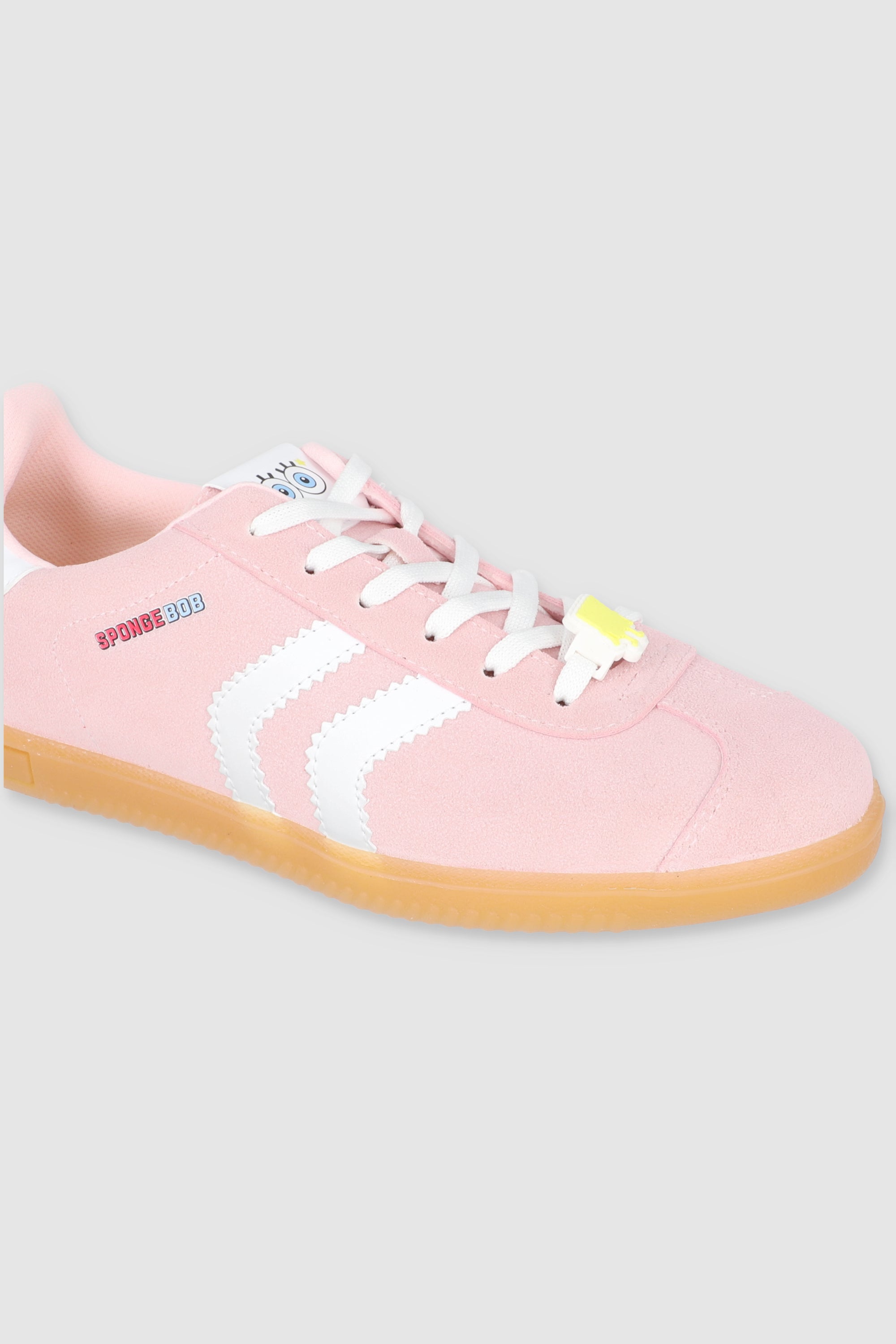 tenis casual doble linea bon esponja ROSA