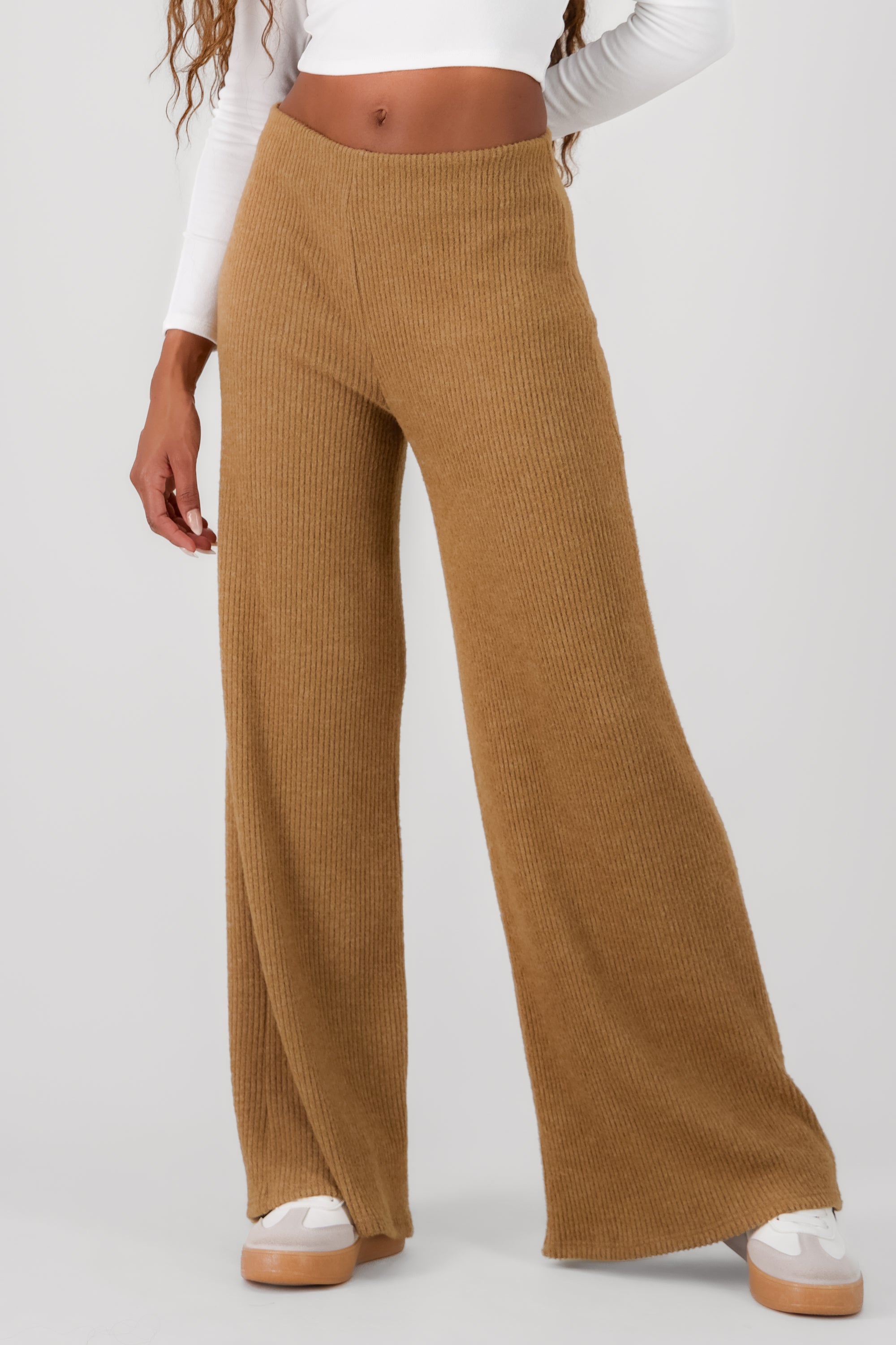 Pantalón amplio rib KHAKI