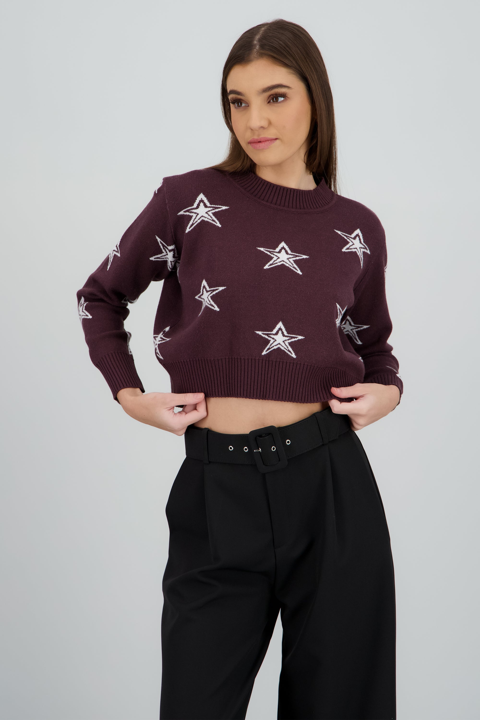 Sueter estrellas tejido suave Hypsters CAFE COMBO