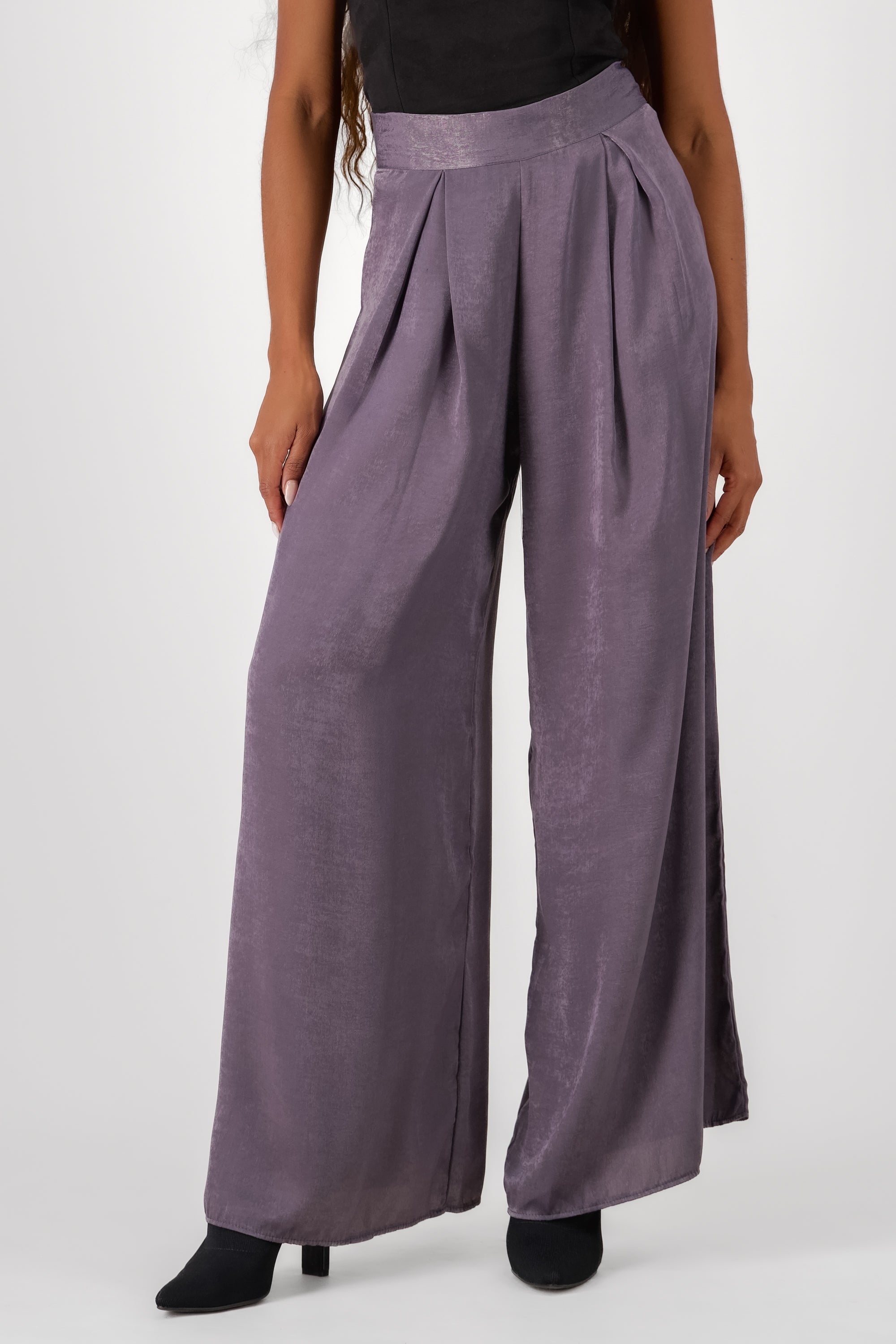 Pantalon sastre recto con pinzas Hypsters GRIS OBSCURO