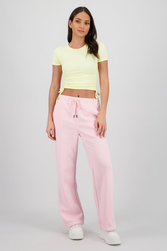 Pants lisos moño bordado