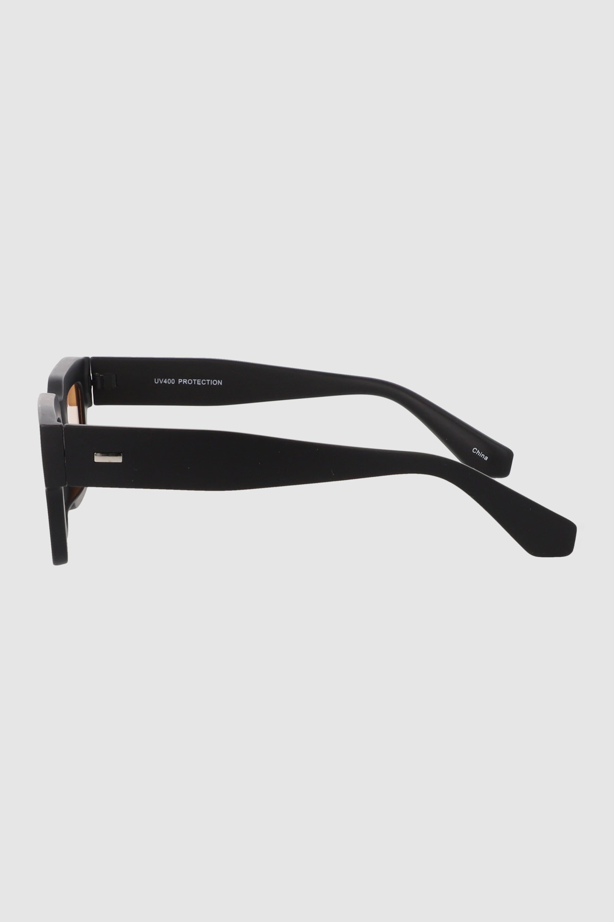 Lentes cuadrados mica color CAFE