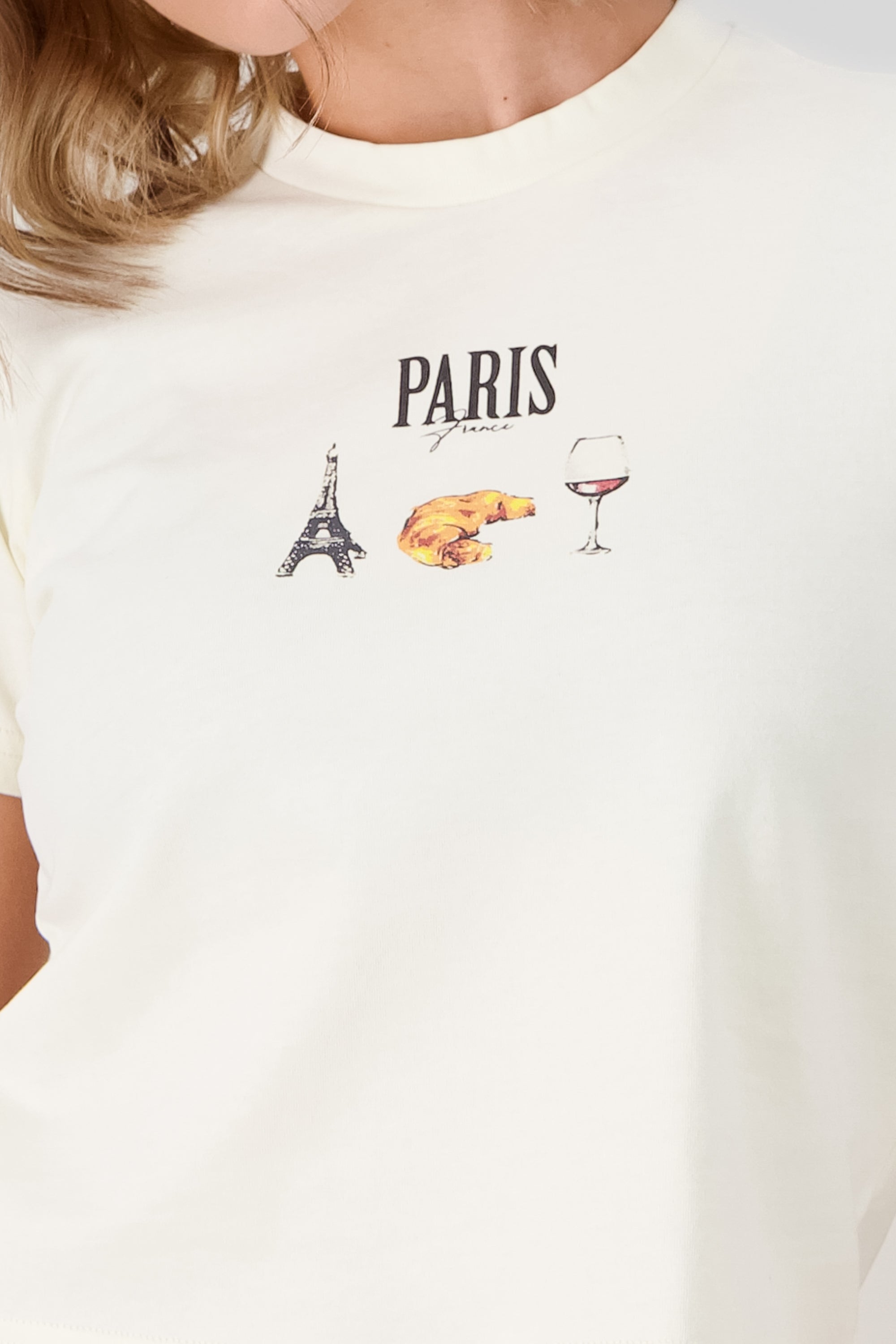 T-shirt estampada paris dibujos HUESO COMBO