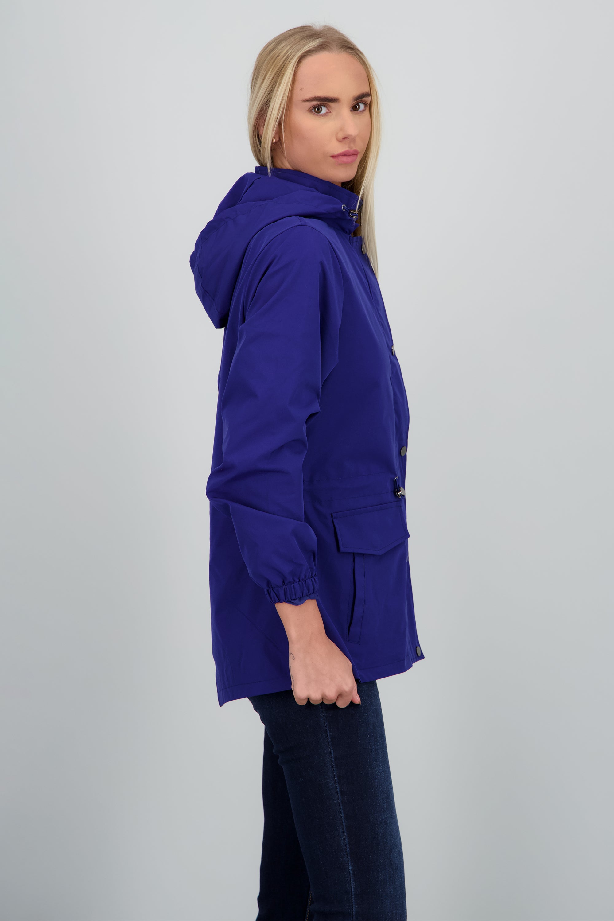 Gabardina corta botones MARINO