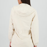 Gabardina corta botones