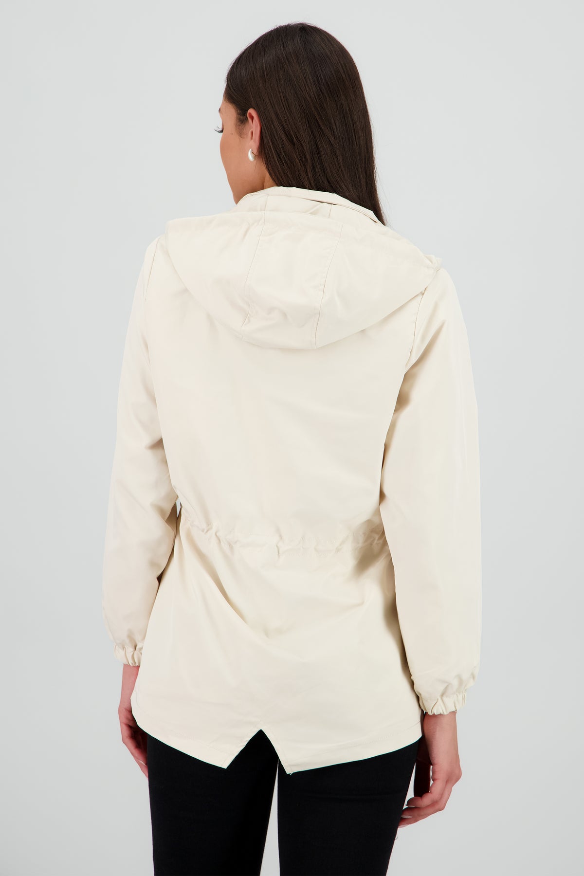Gabardina corta botones