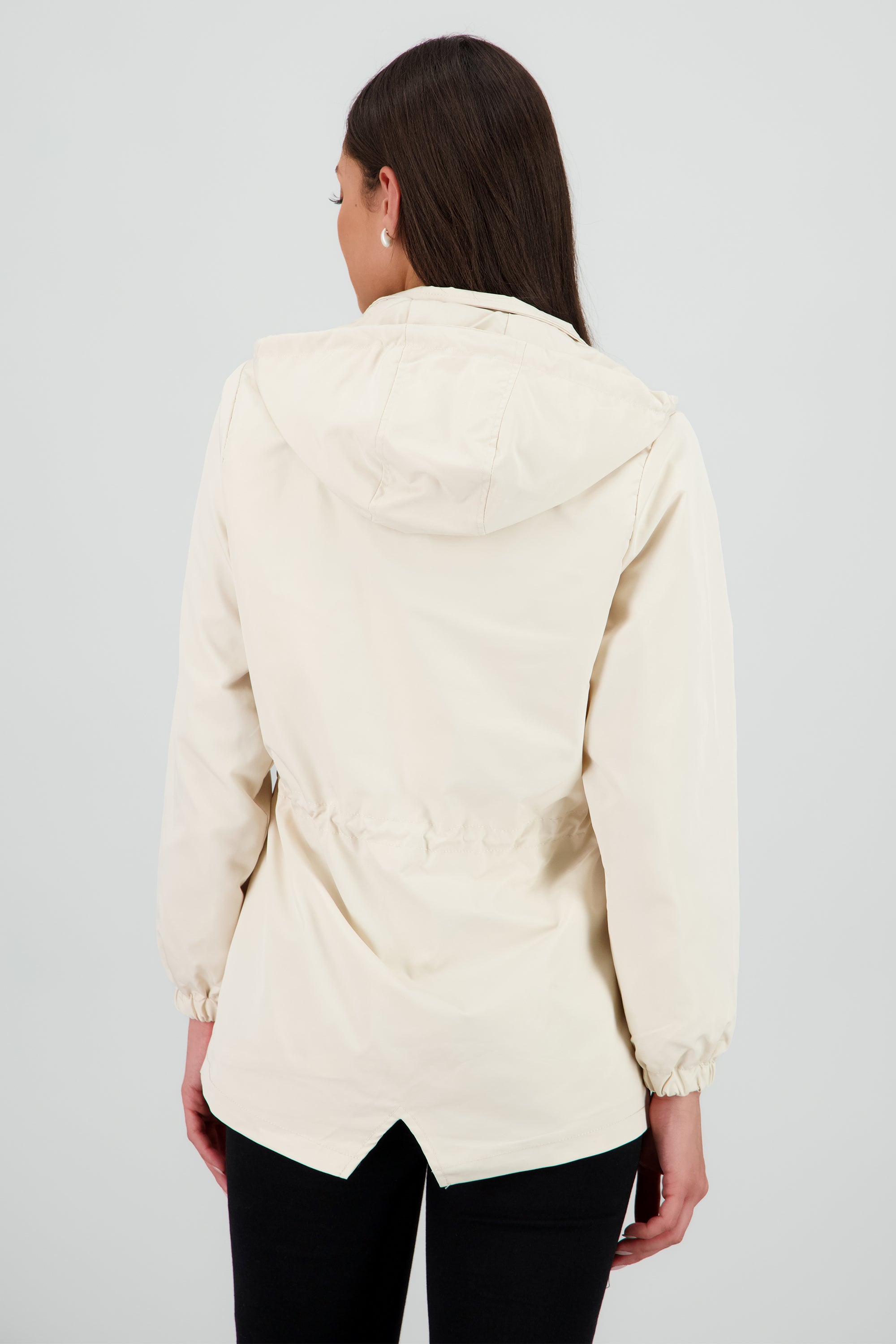 Gabardina corta botones