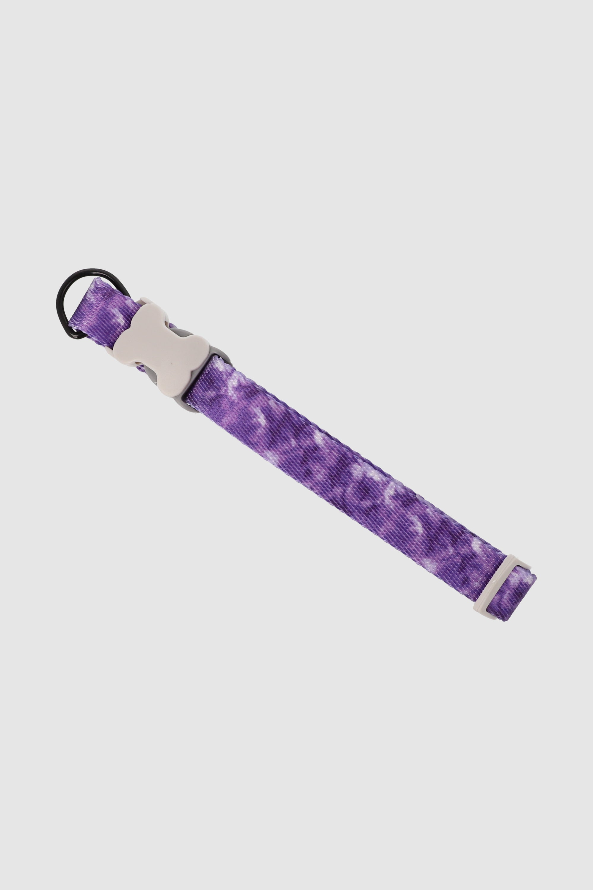 Collar mascota broche tie dye MORADO