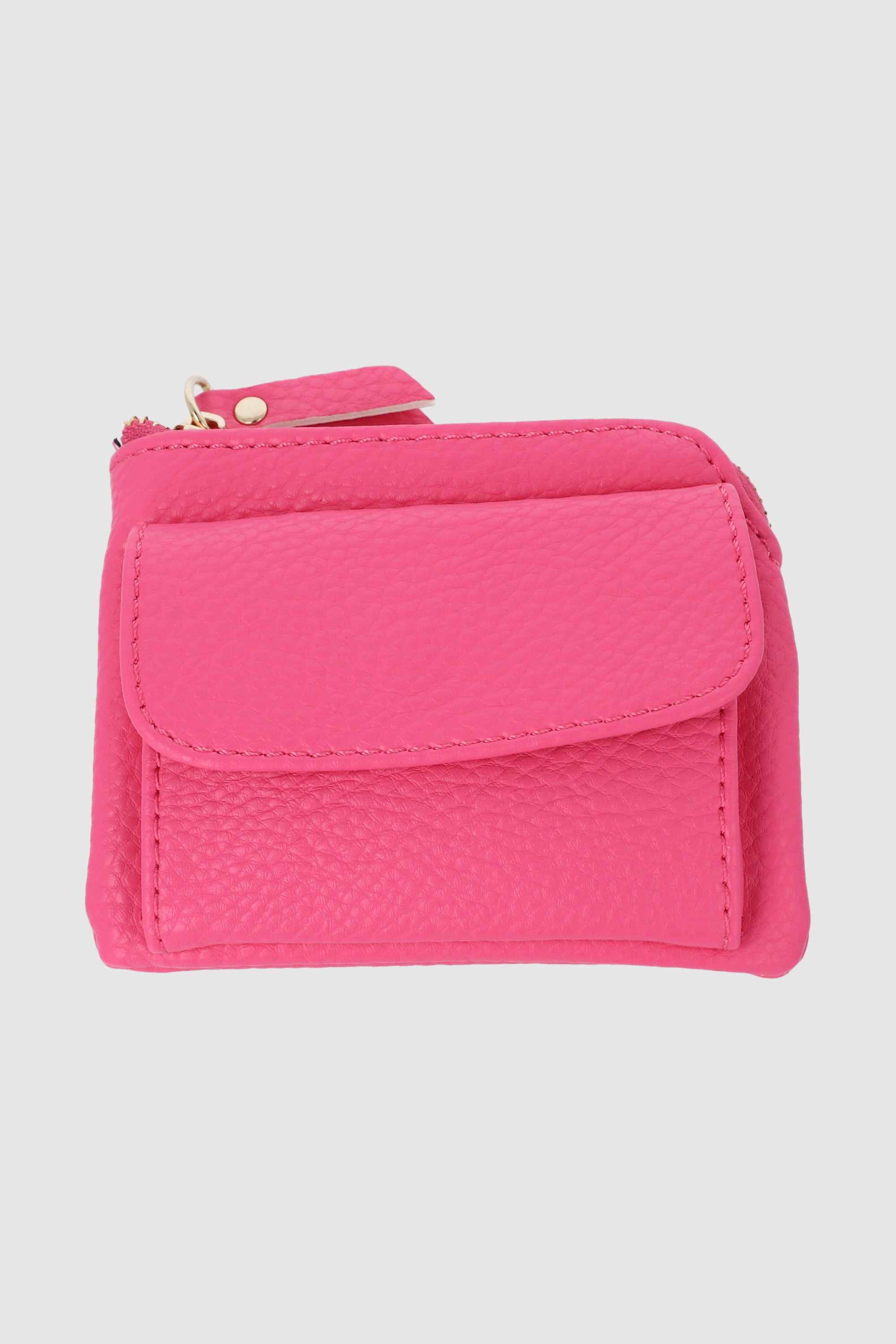 Cartera pequeña textura monedero ROSA